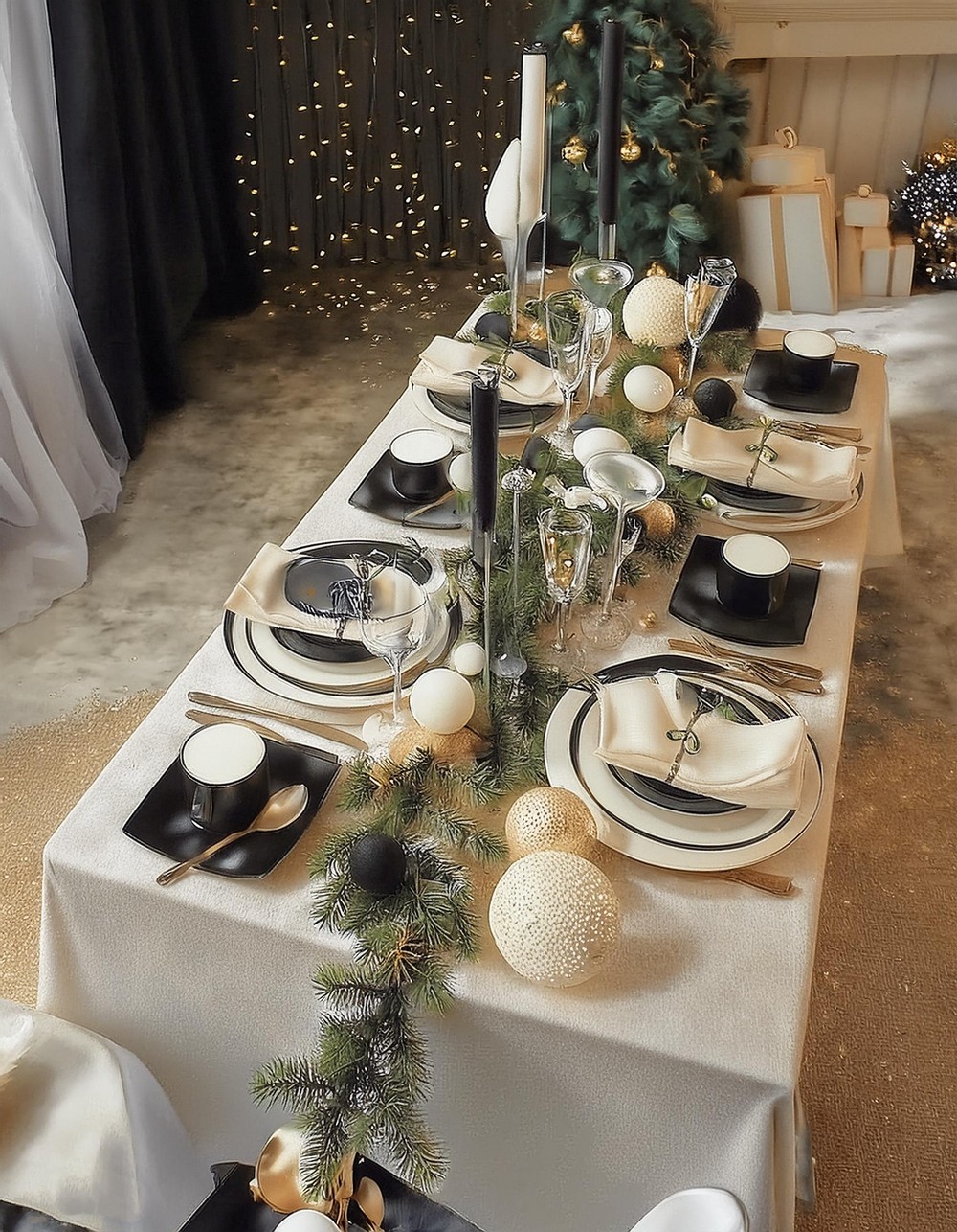 Black and White Monochromatic Decor