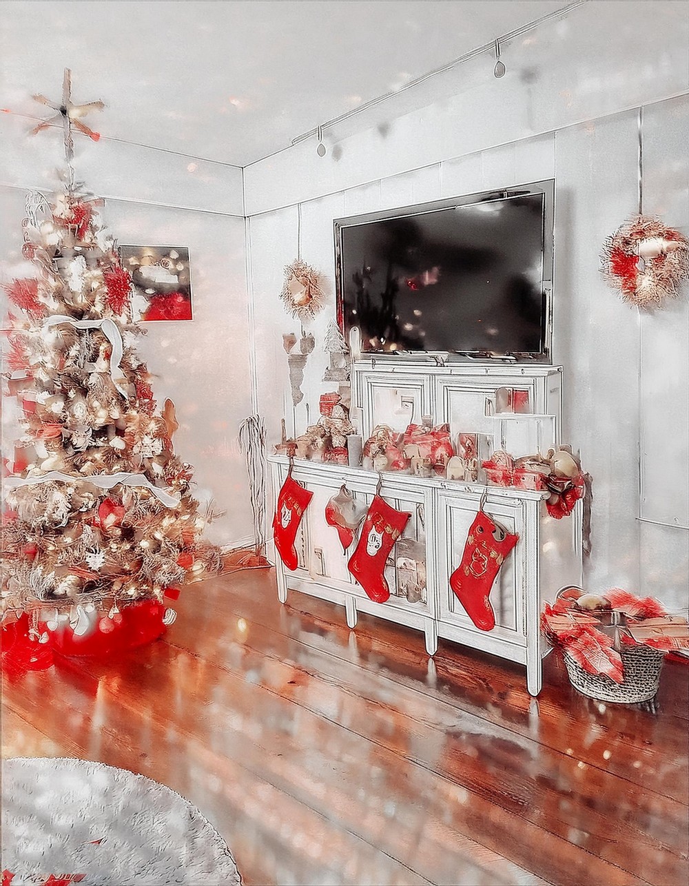 Bring the Christmas Magic with Red and White