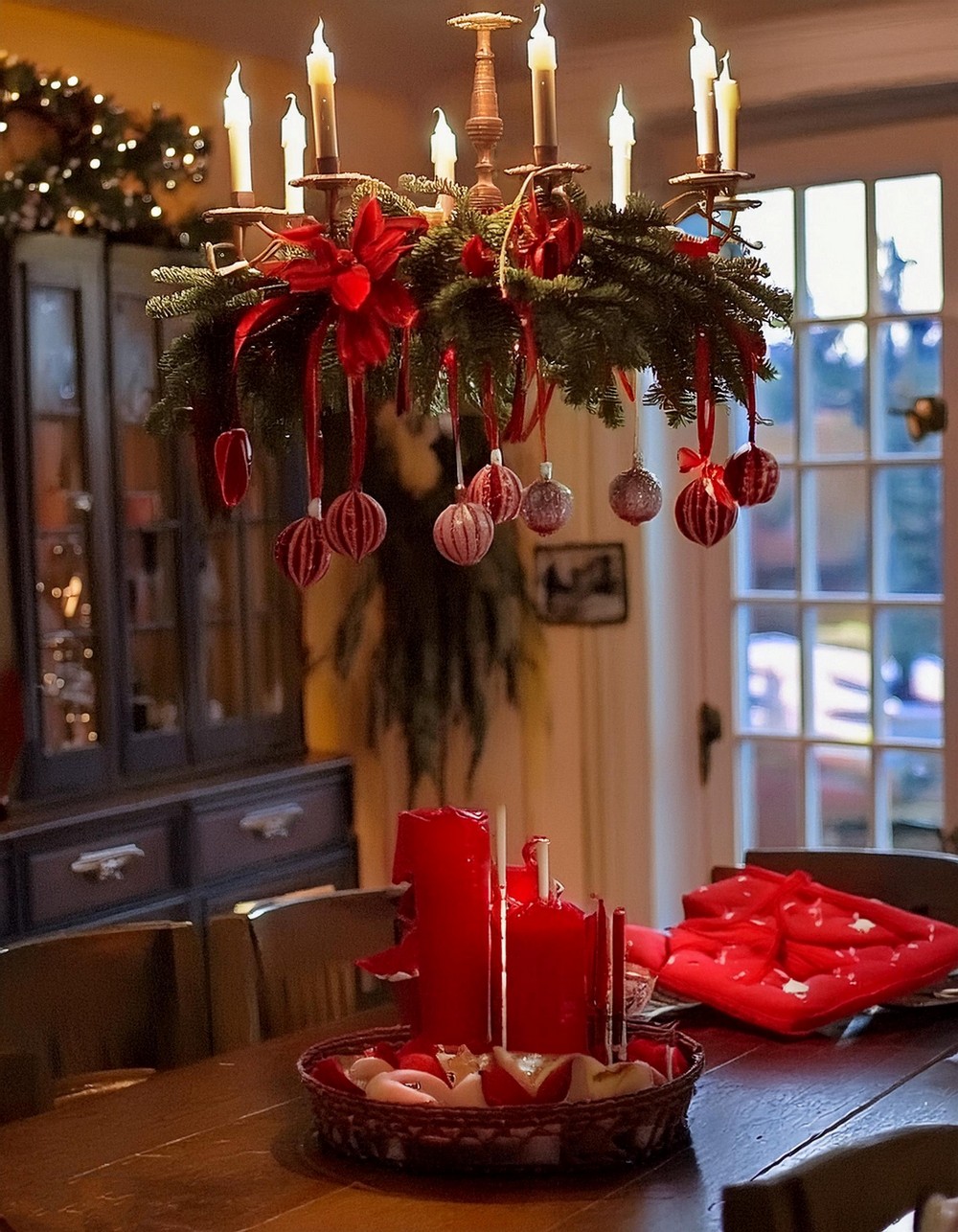 Chandelier Wreath Holiday Hanging