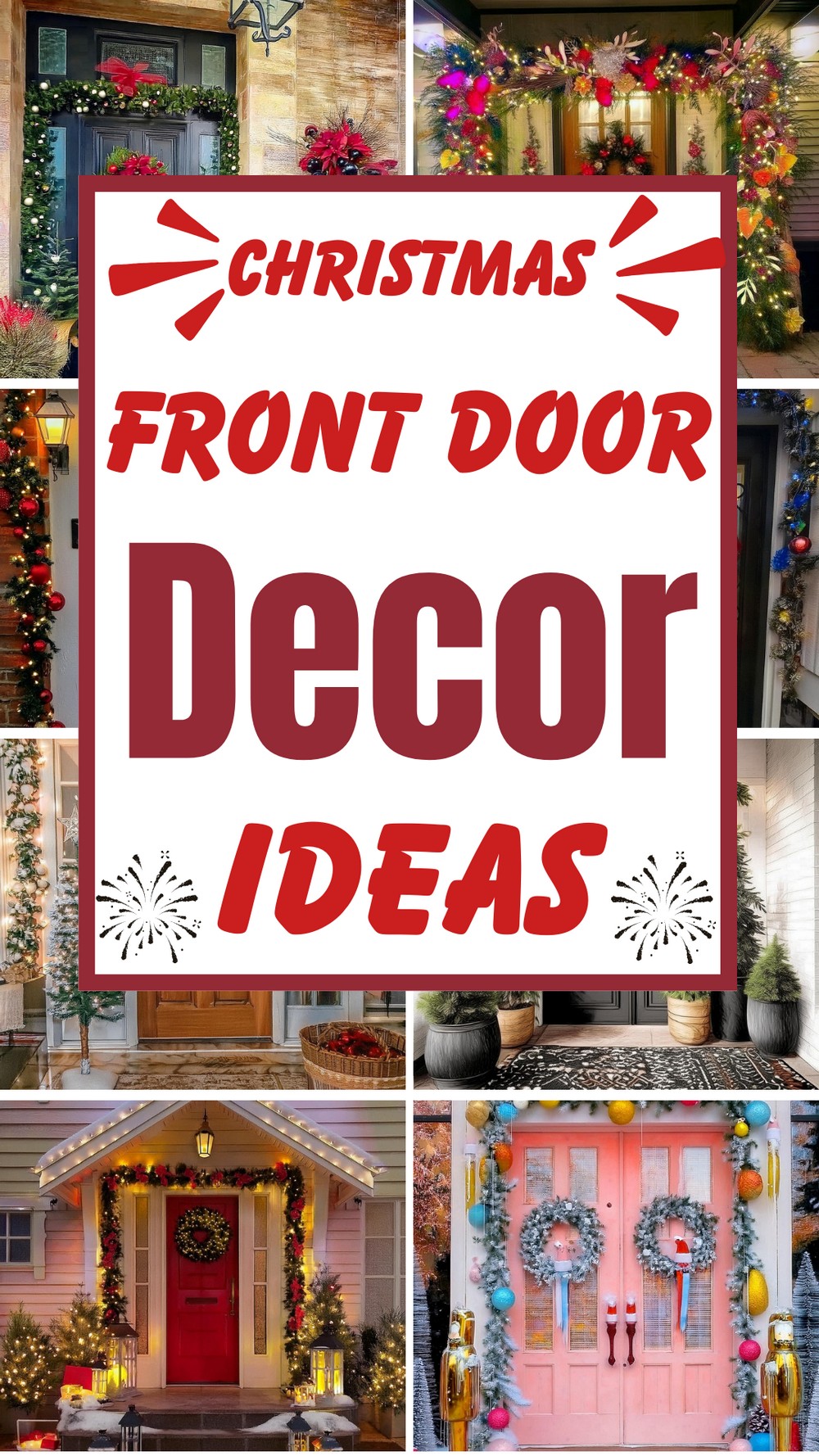 Christmas Front Door Decor Ideas