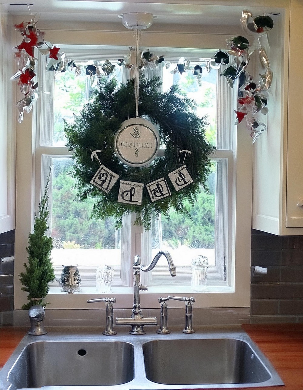 Combine Primitive Elements In A Festive Kitchen