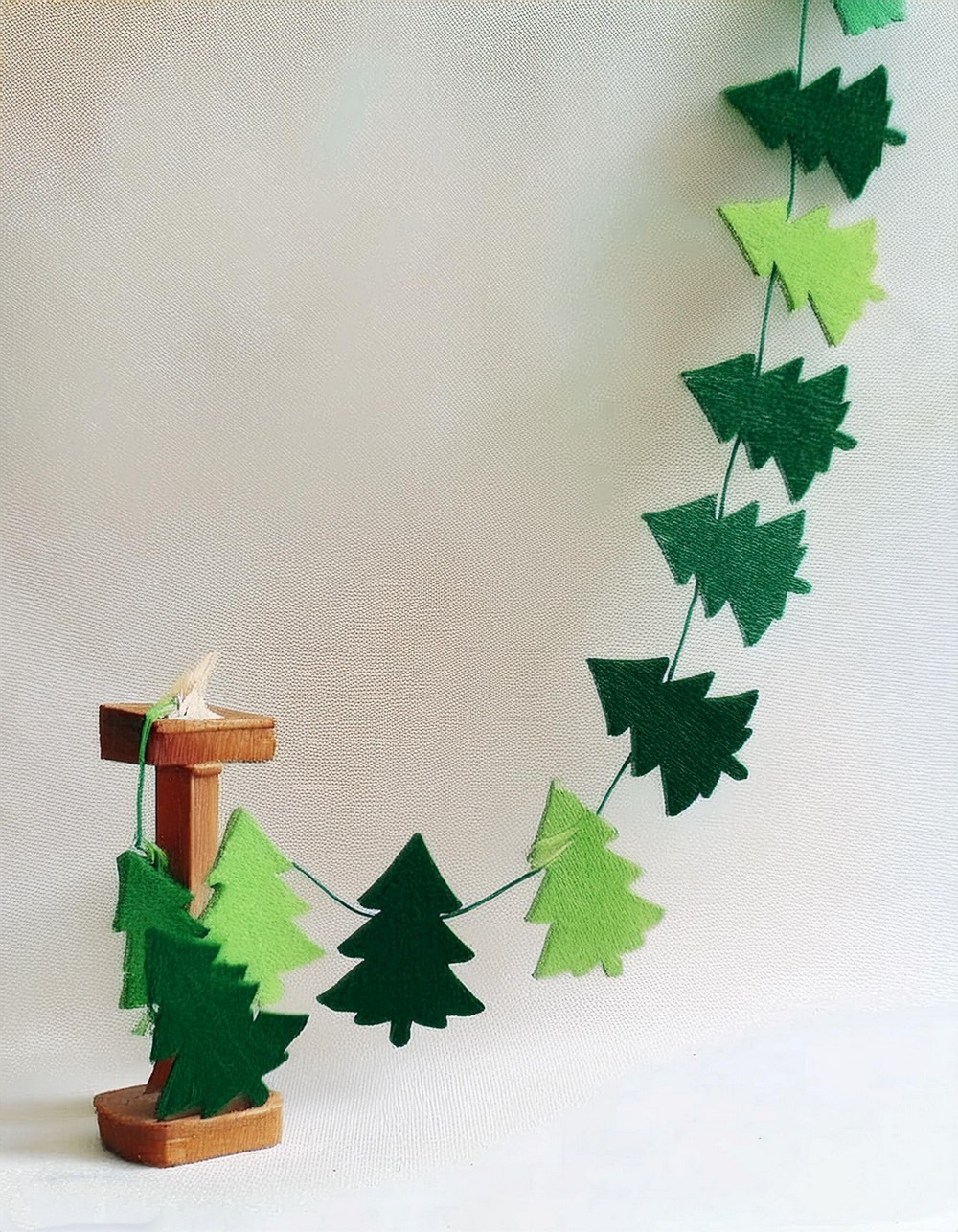 Cut Out Felt Tree String