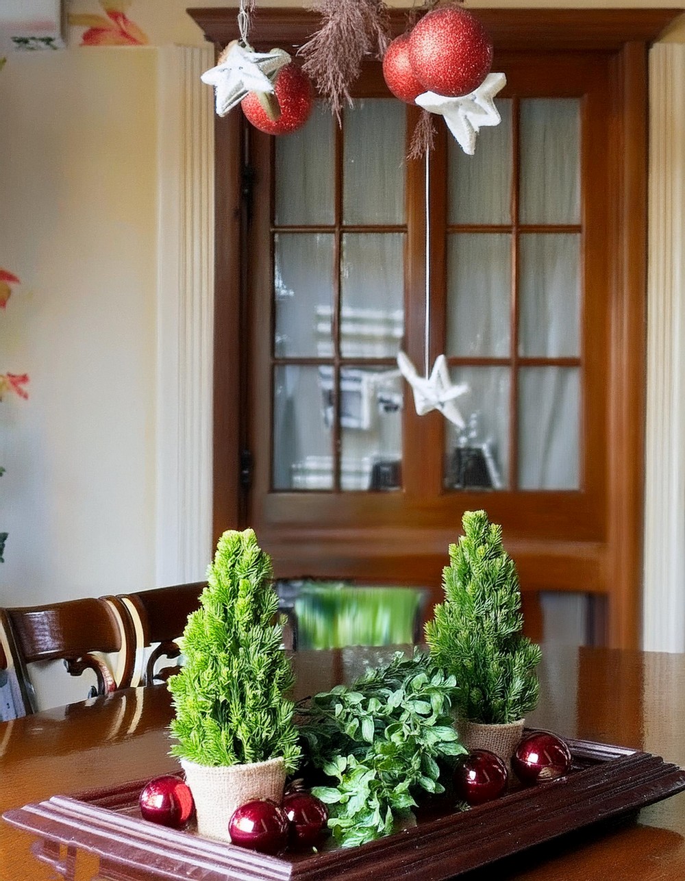 Dangle Ornaments From A Chandelier