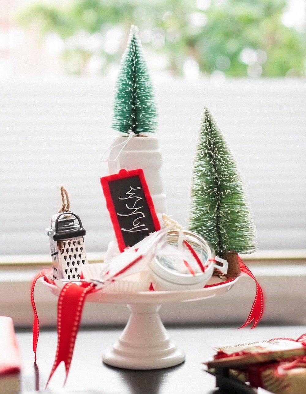 Eye-Catching Cake Stand Display with Kitchen Essentials