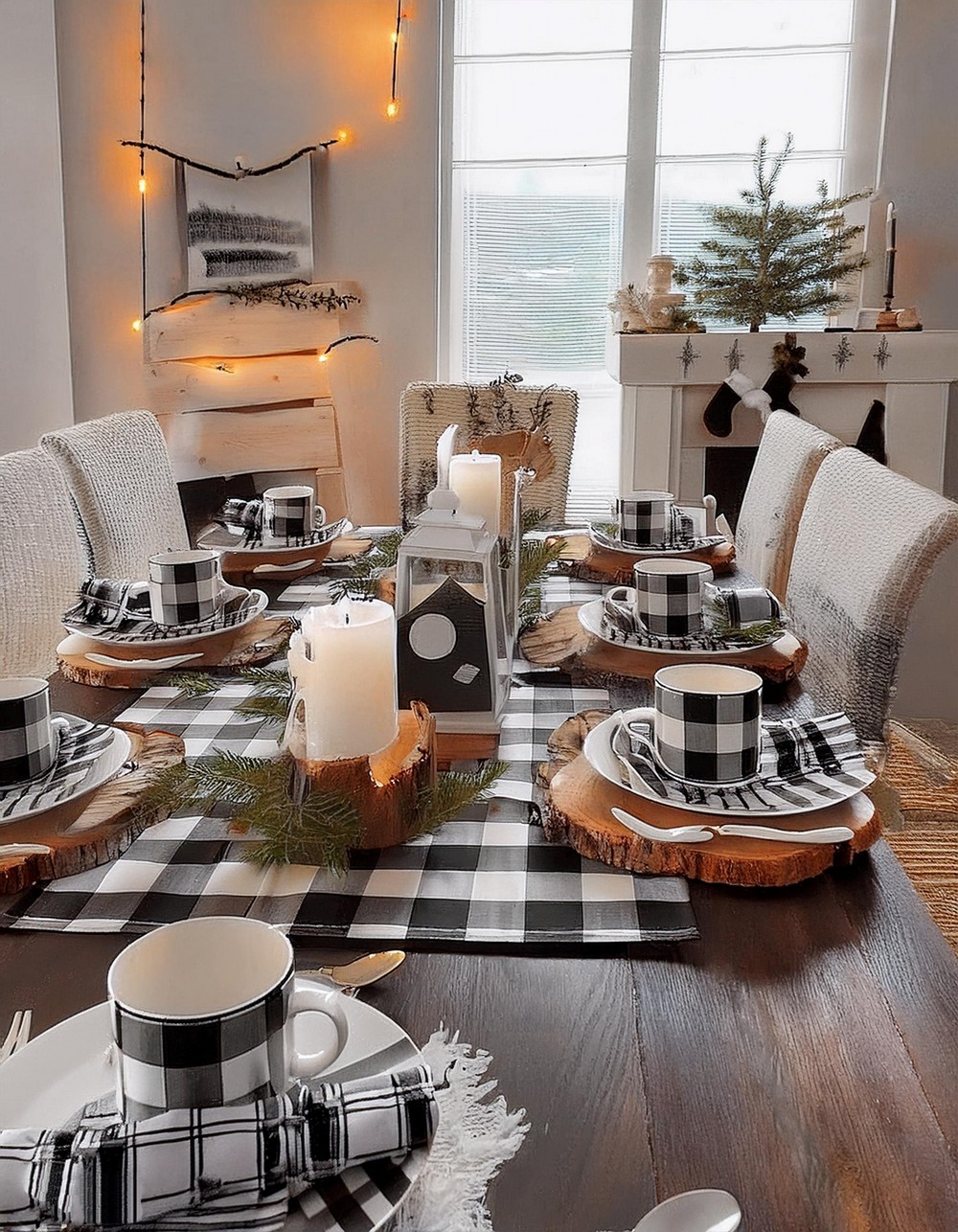 Get Style and Warmth with a Buffalo Check Tablescape