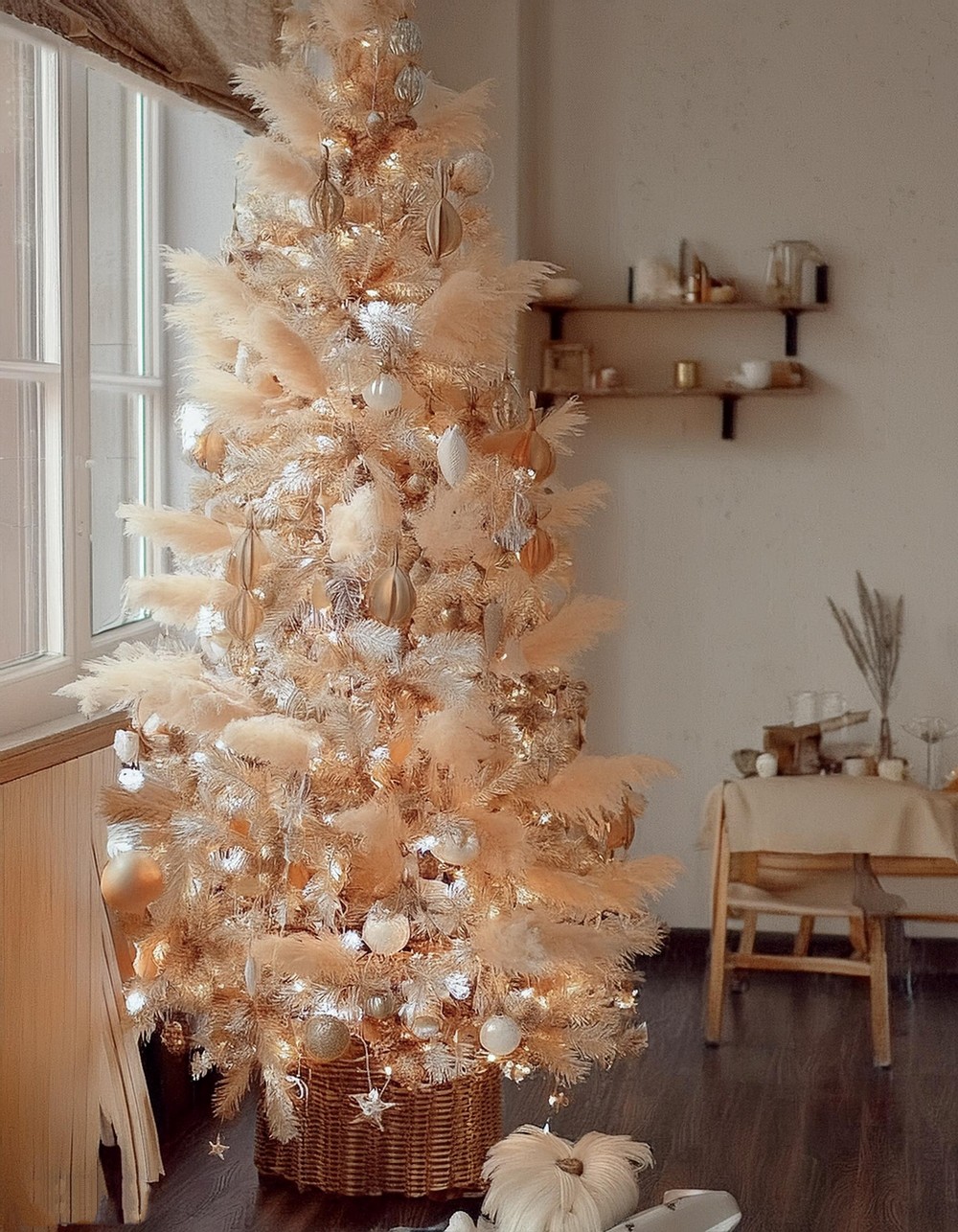 Give Your Christmas Tree a Makeover with Pampas Grass