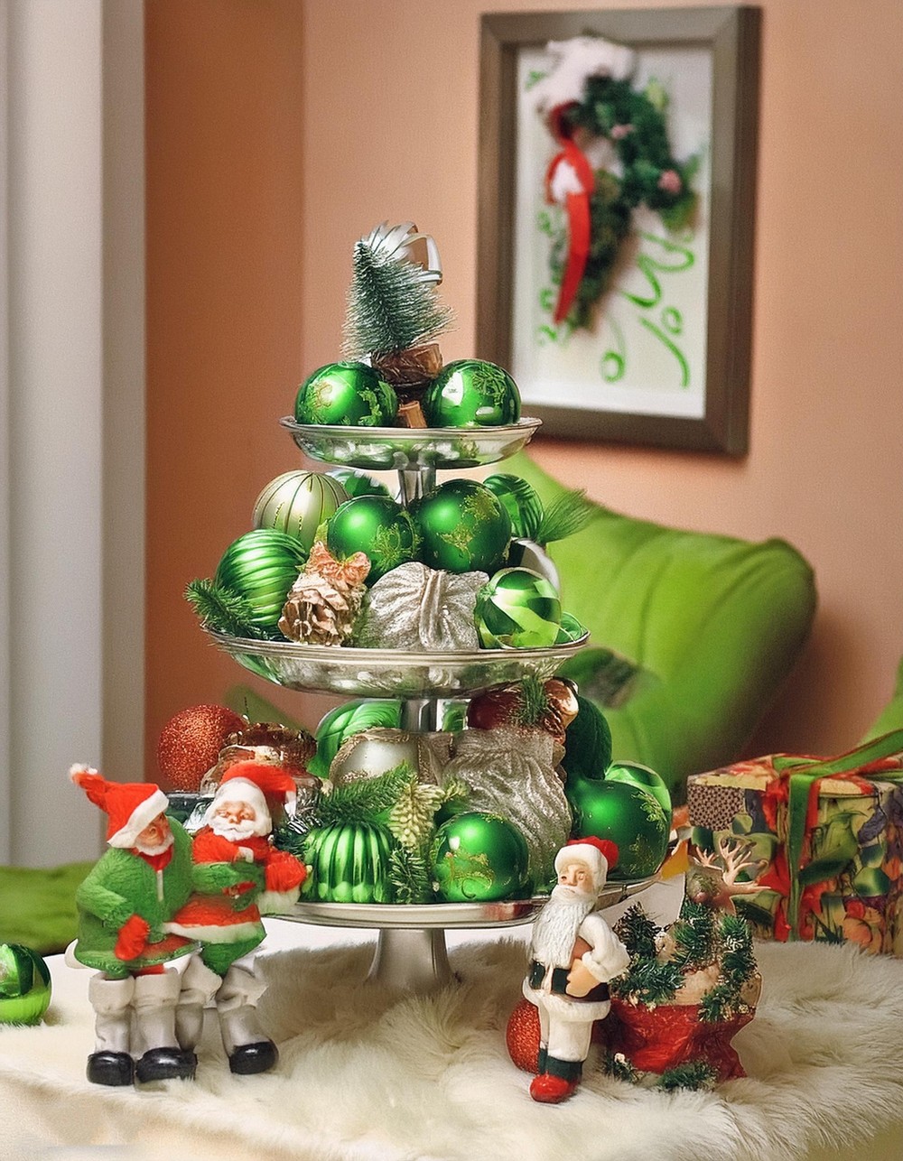 Make a Statement with Monochromatic Christmas Décor