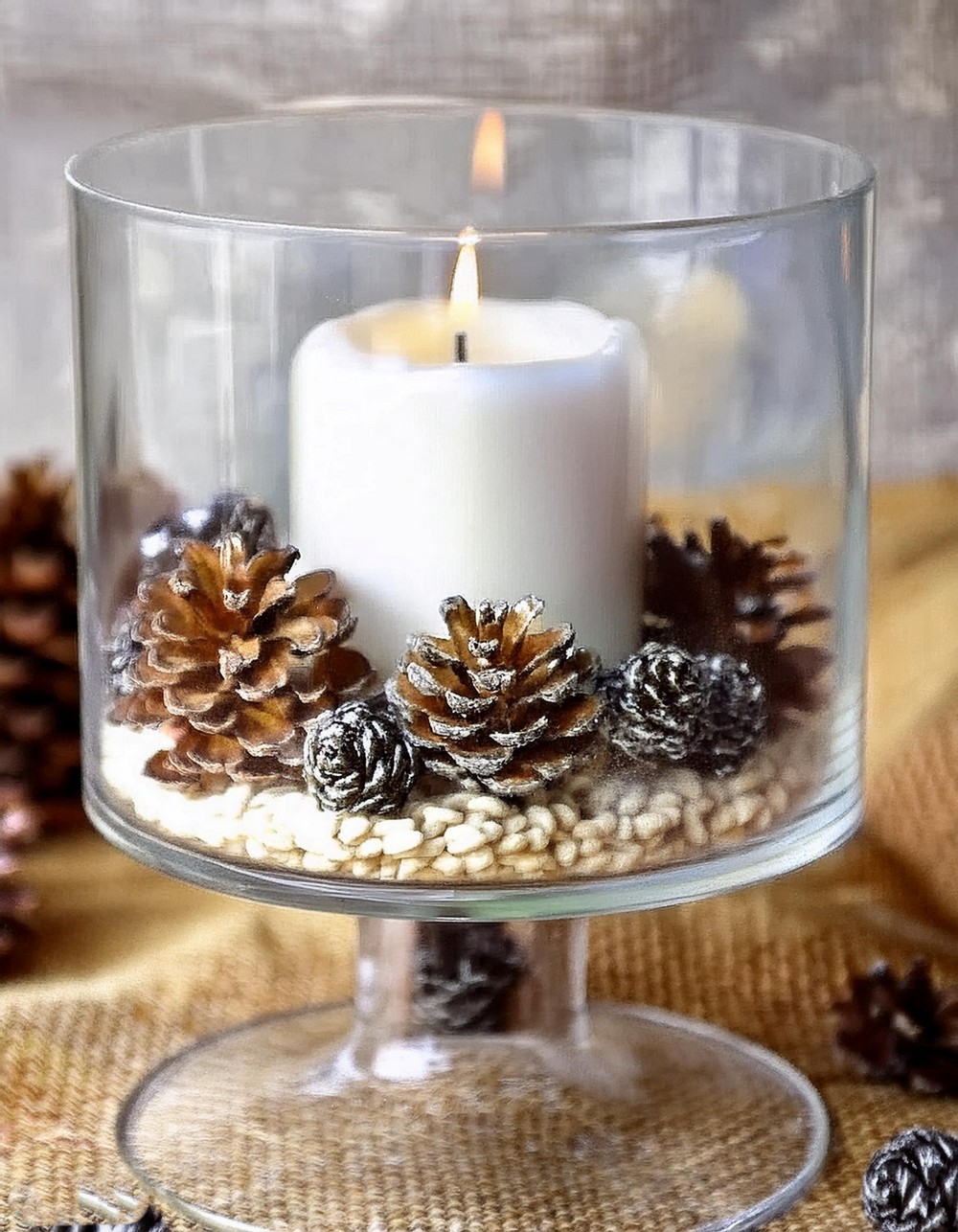 Mini Pinecone Candleholder Filler