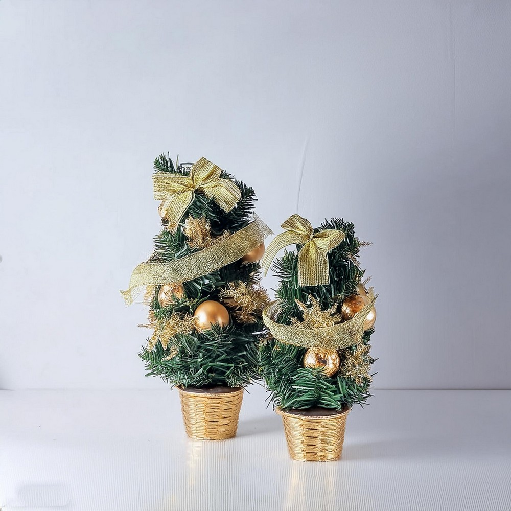 Mini Pre-Decorated Tabletop Trees