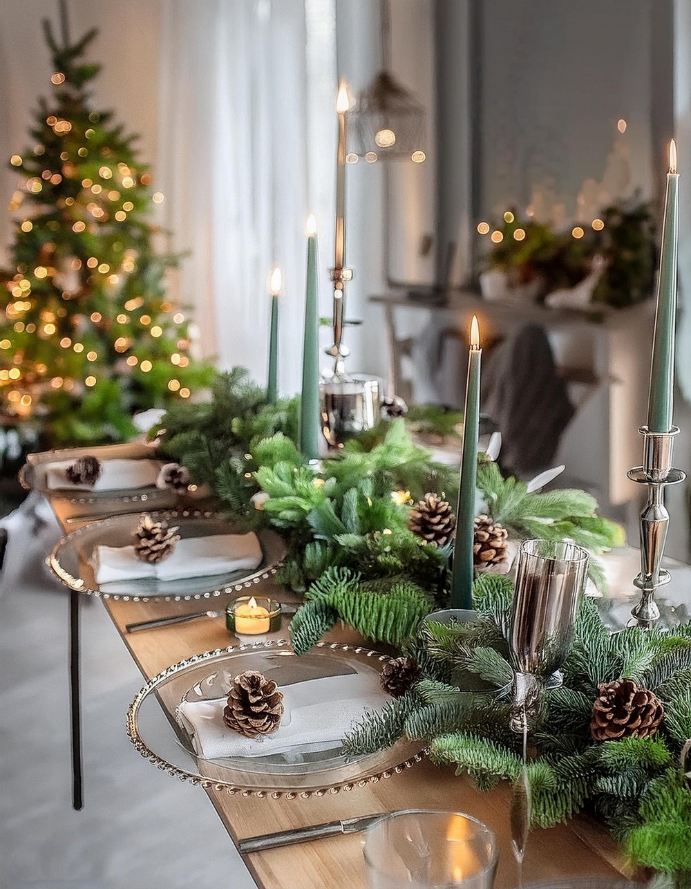 Pinecones And Pine Tree Twigs Decoration