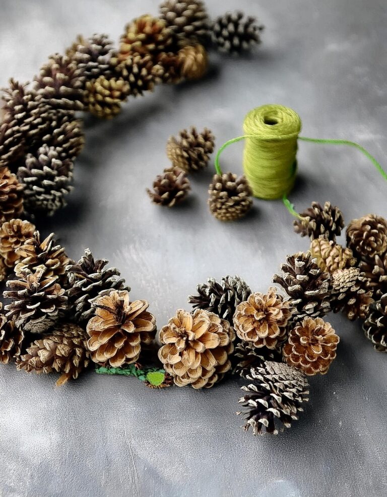 Simple And Natural Pinecone Garland