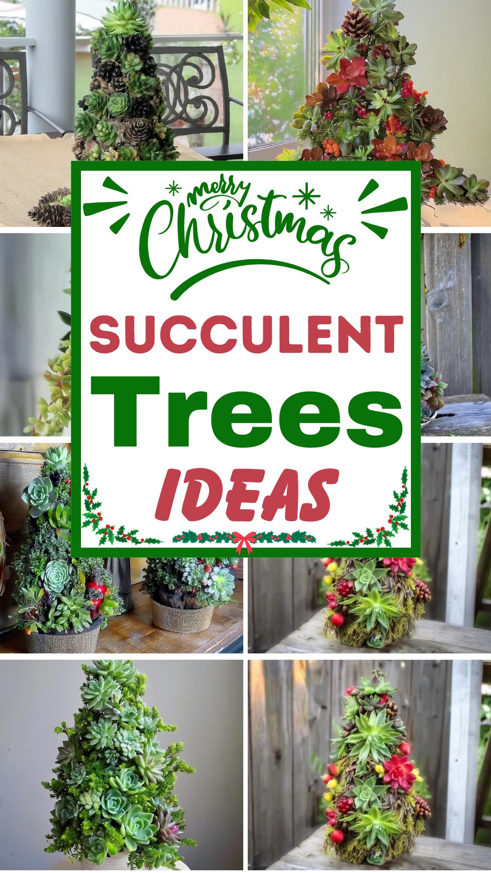 Succulent Christmas Trees Ideas