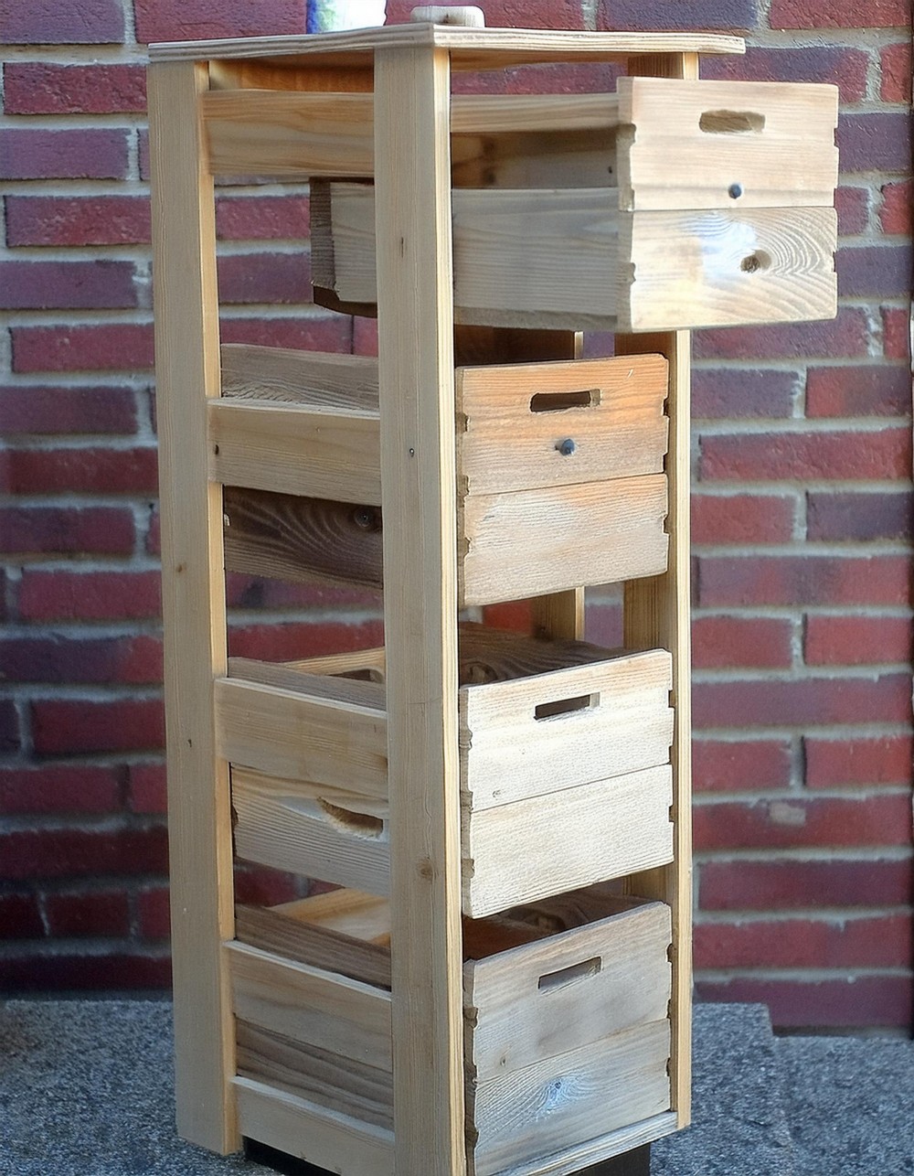 Add Drawer Hardware For A Standing Cabinet