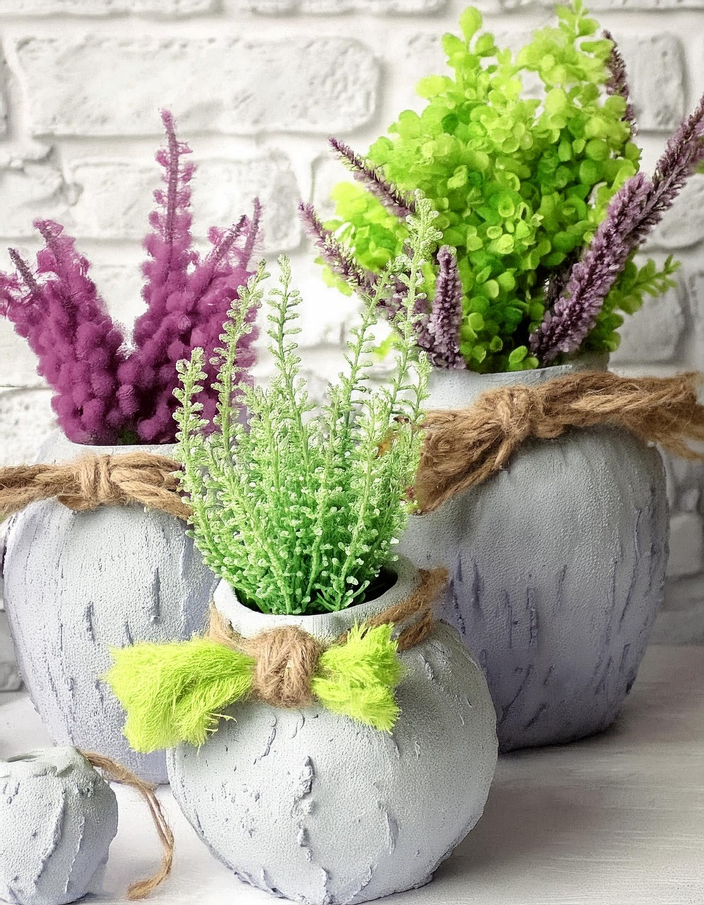 Add a Hint of Nature with Concrete Planter Vases