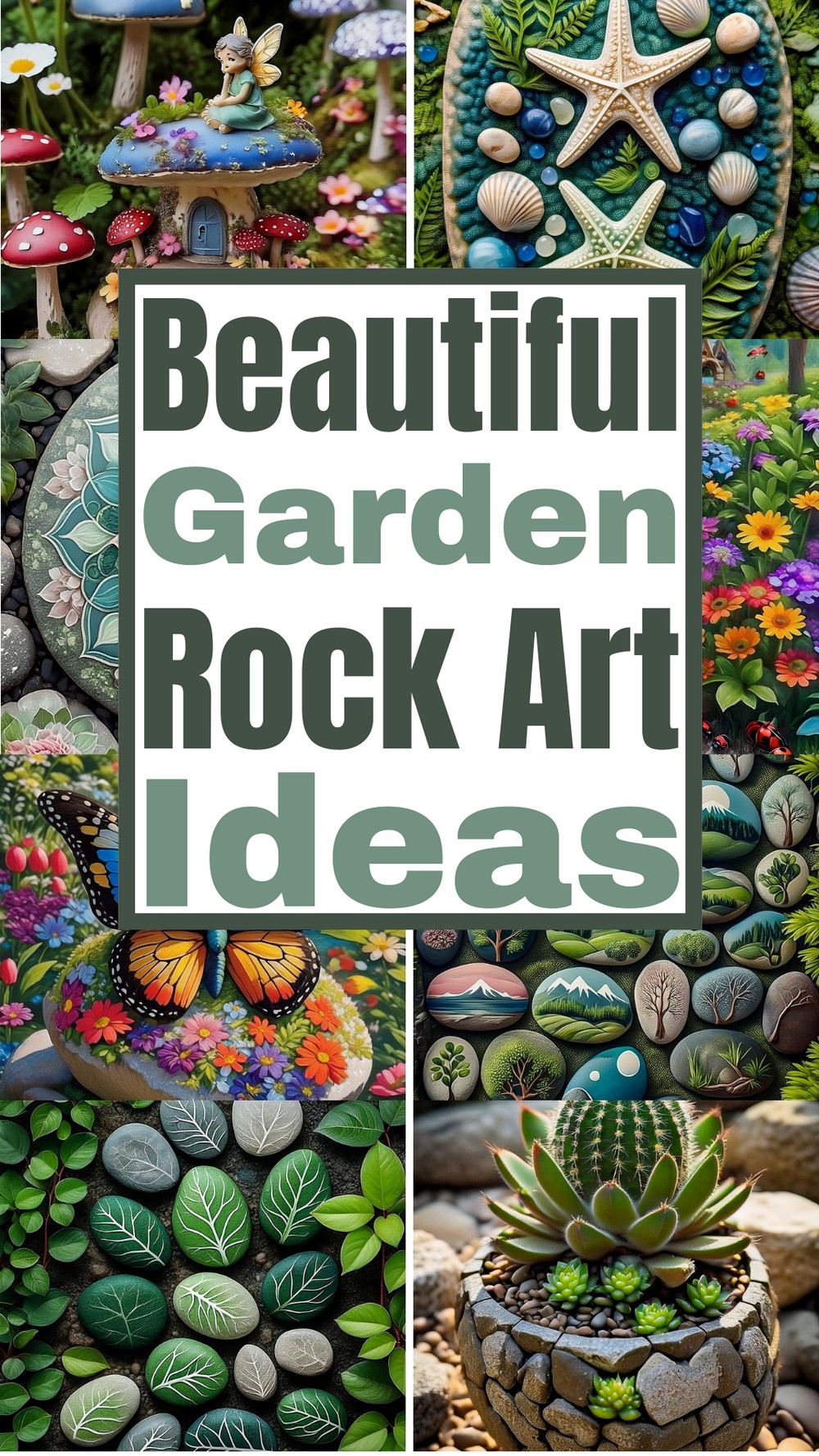 Beautiful Garden Rock Art Ideas