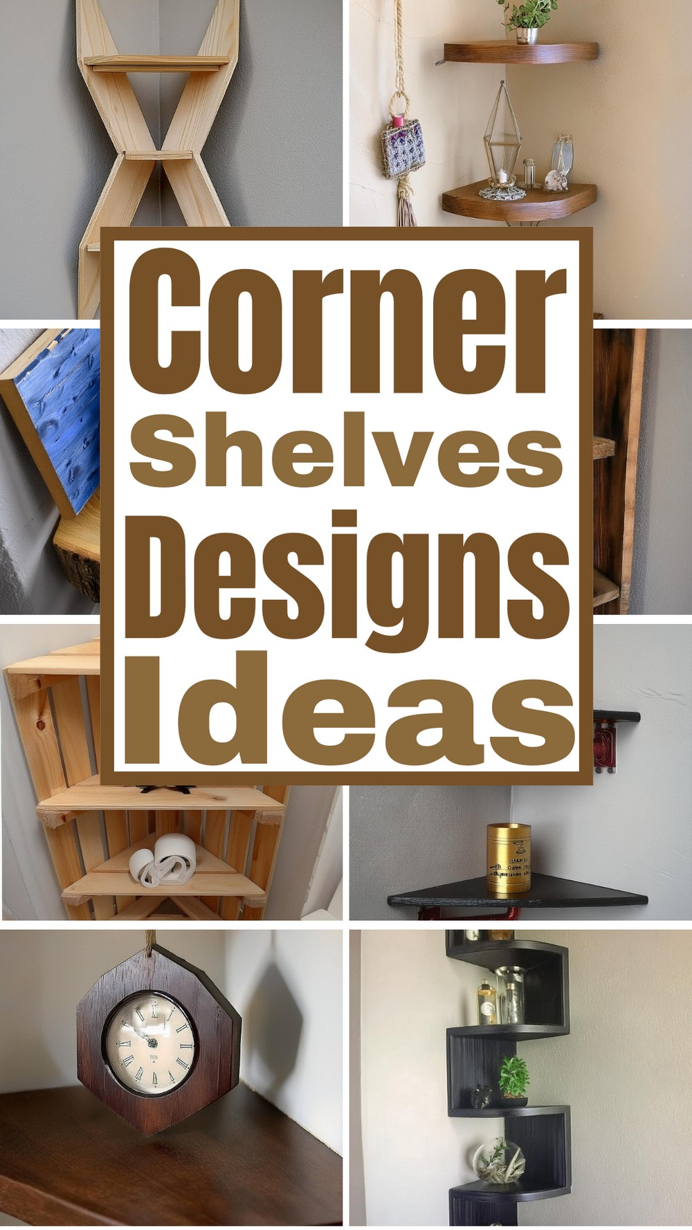 Best DIY Corner Shelves Designs Ideas