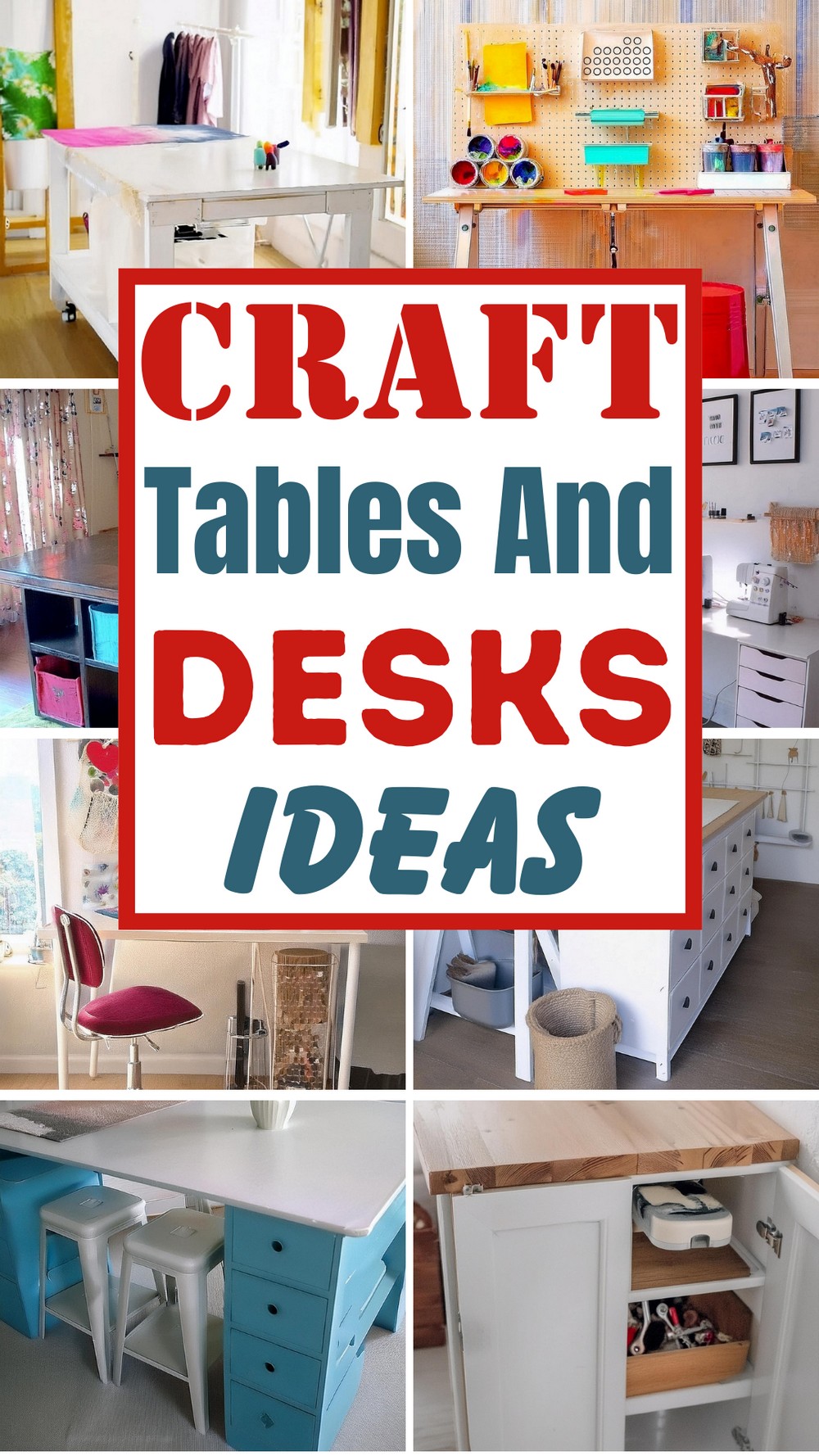 Best DIY Craft Tables And Desks Ideas