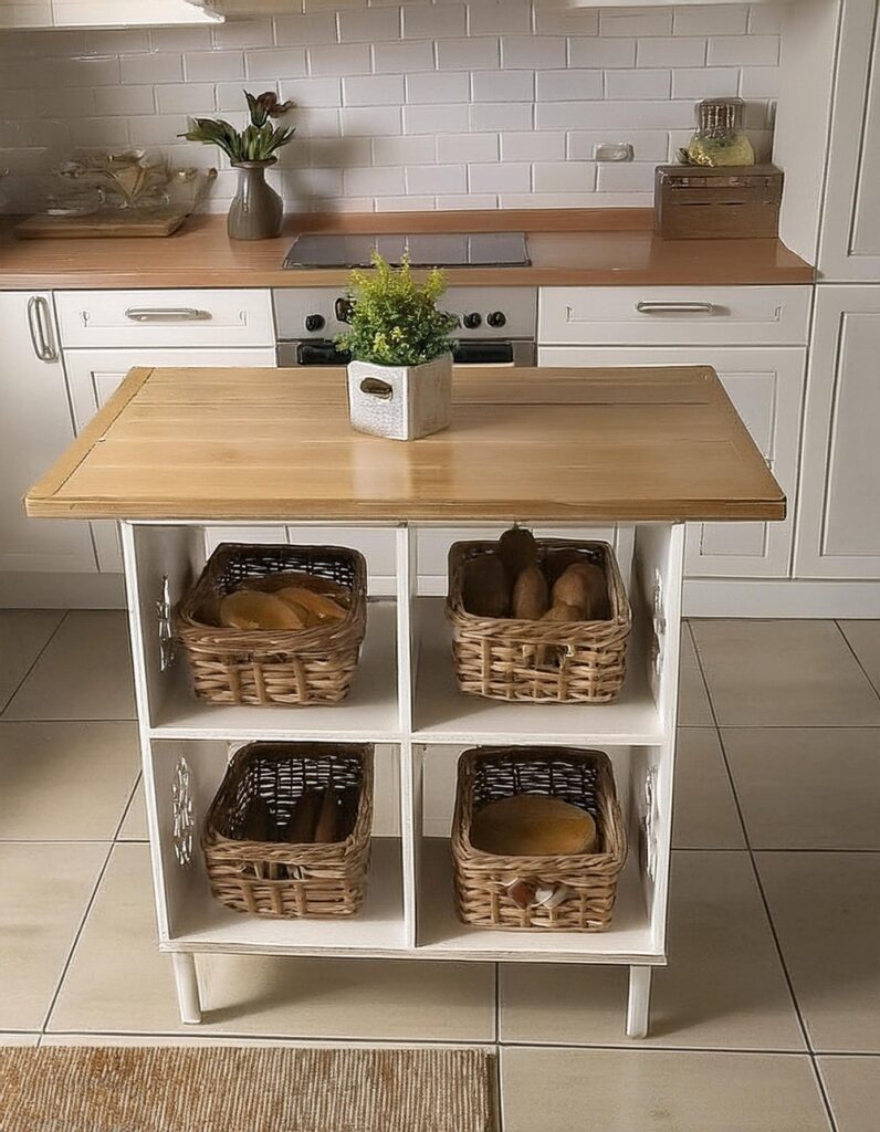 Build a Simple Kitchen Island with IKEA Finds