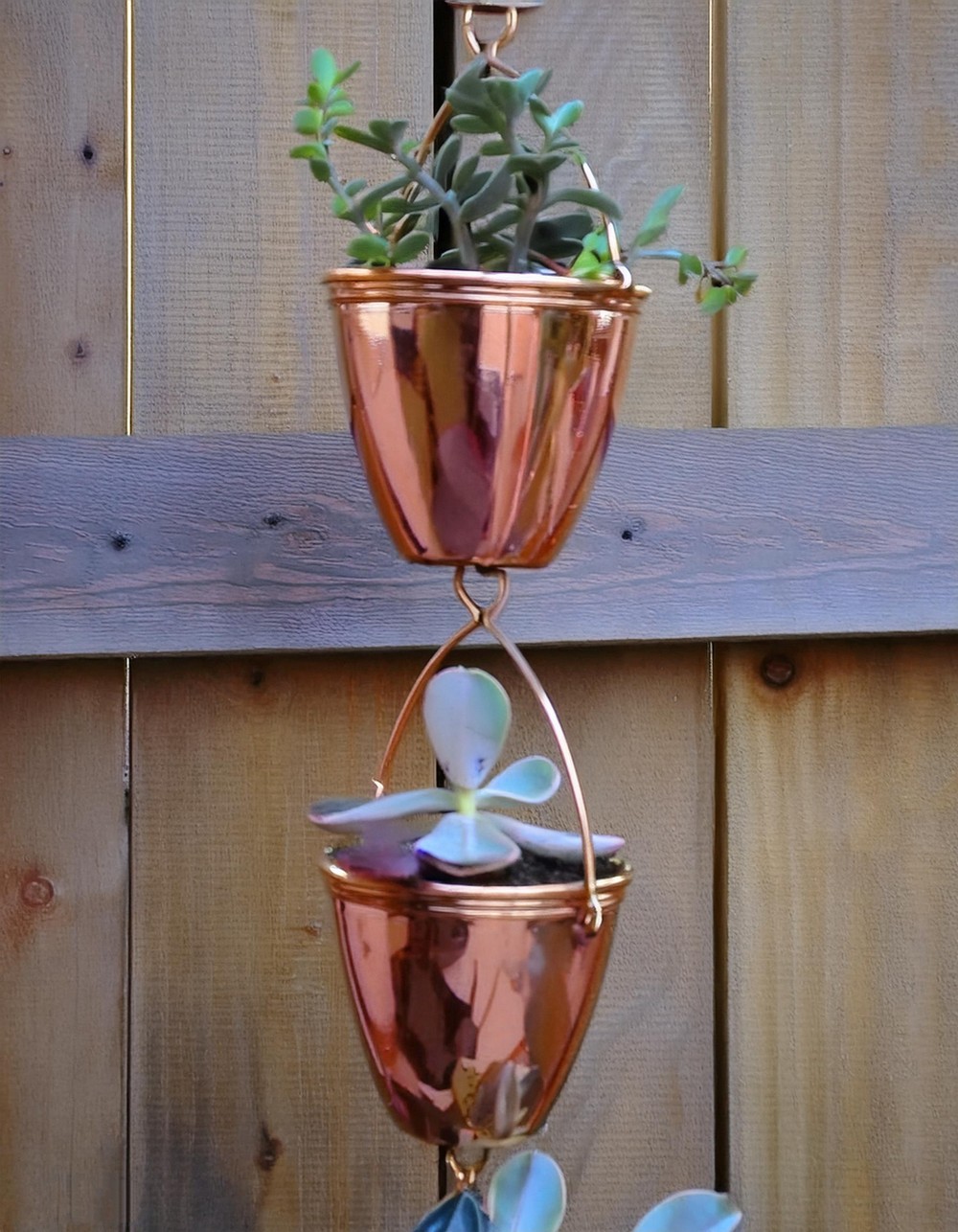 Copper Planter Succulent Watering Chain