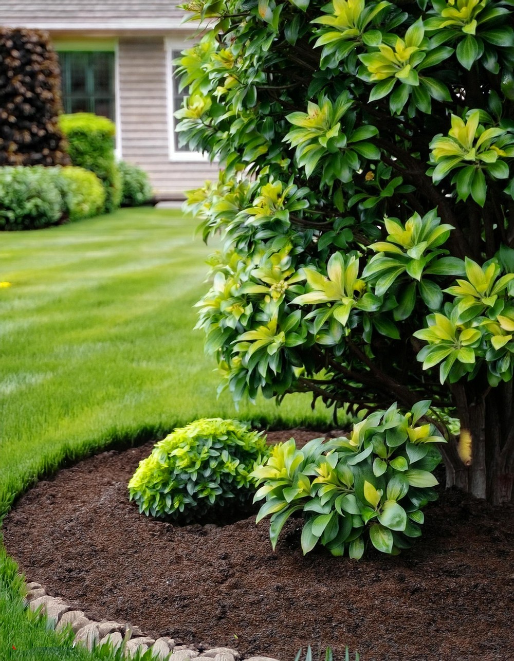 Create a Tree Ring Border with Mulch or Stone