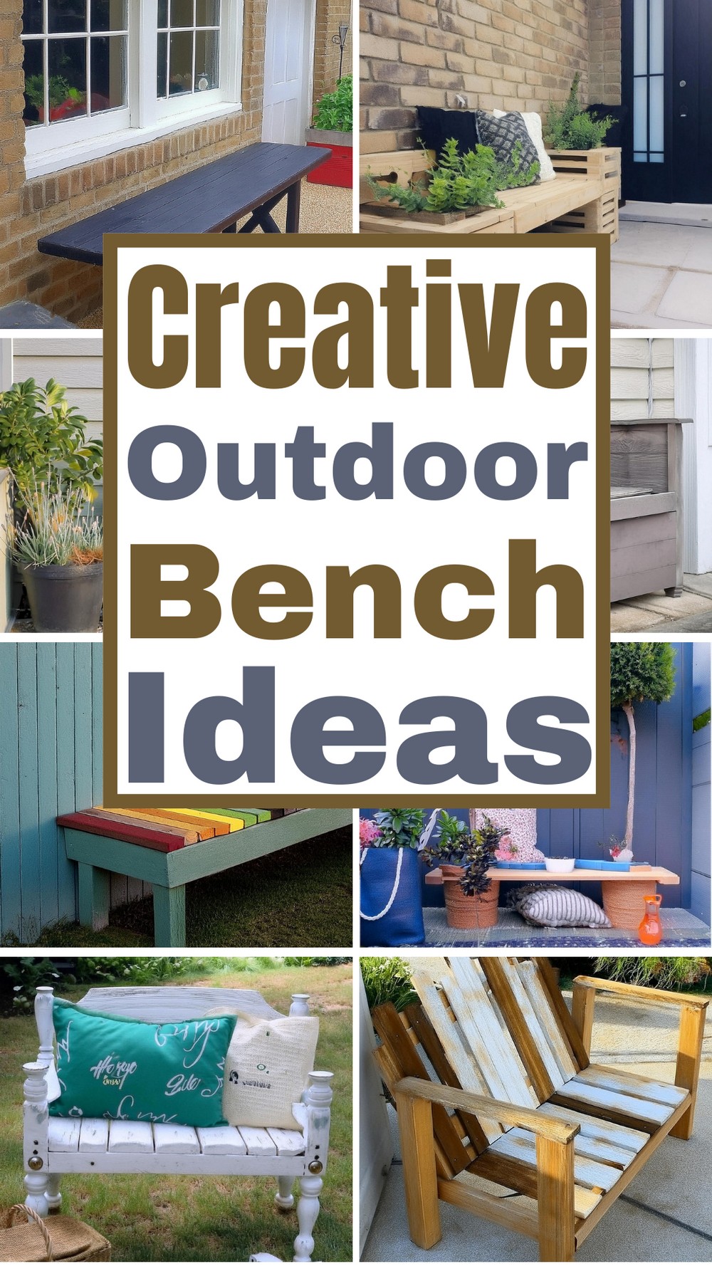 Creative DIY Outdoor Bench Ideas