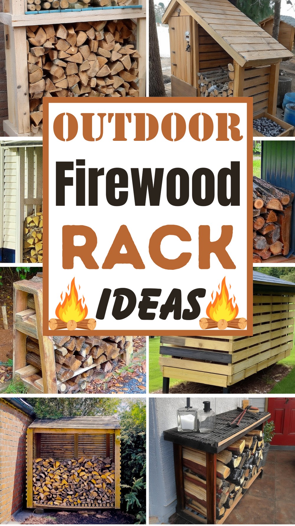 DIY Outdoor Firewood Rack Ideas