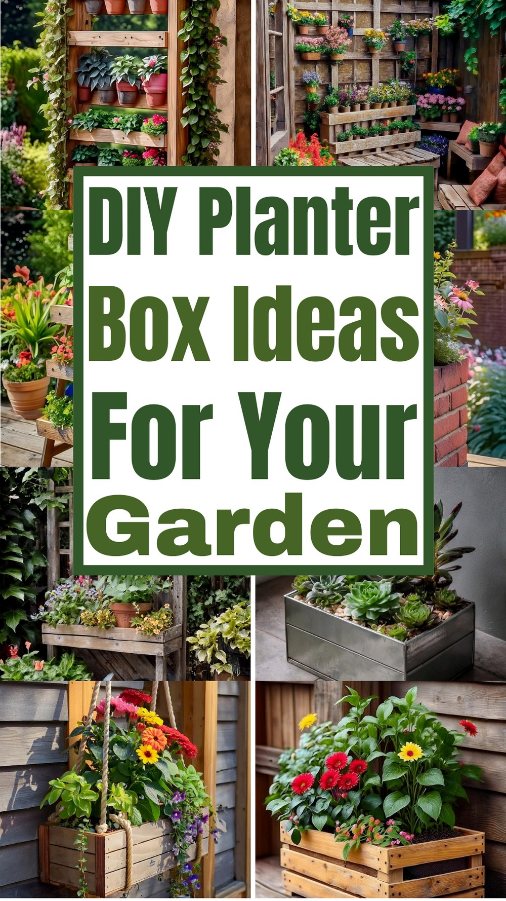 DIY Planter Box Ideas For Your Garden