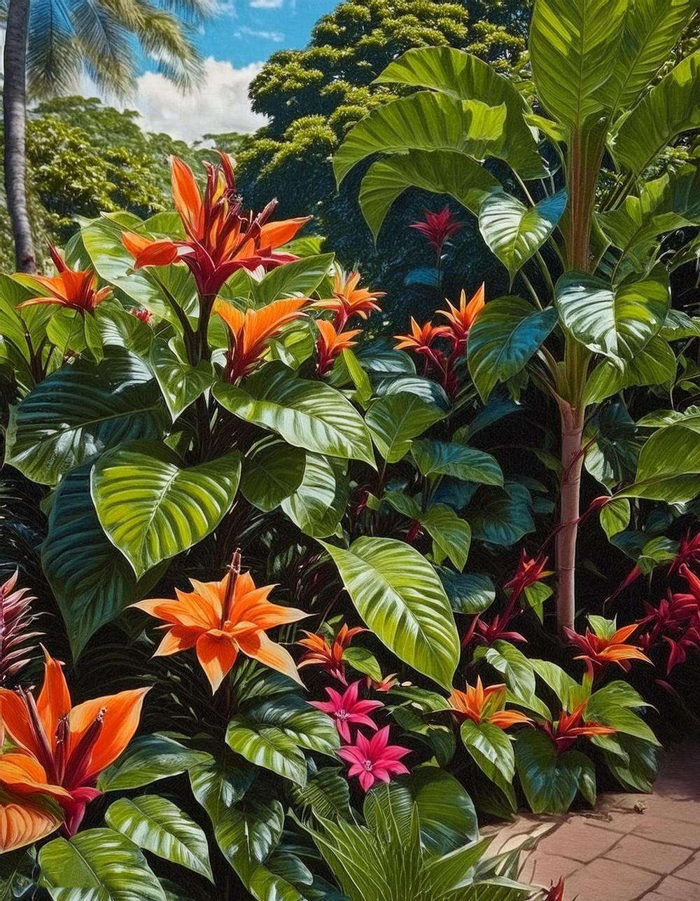 Exotic Flowers and Foliage