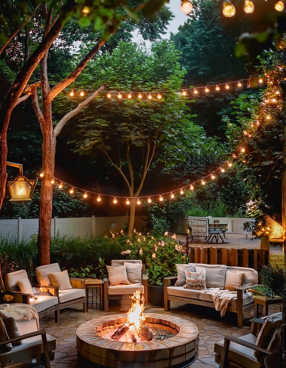 Fire Pit and Seating Area