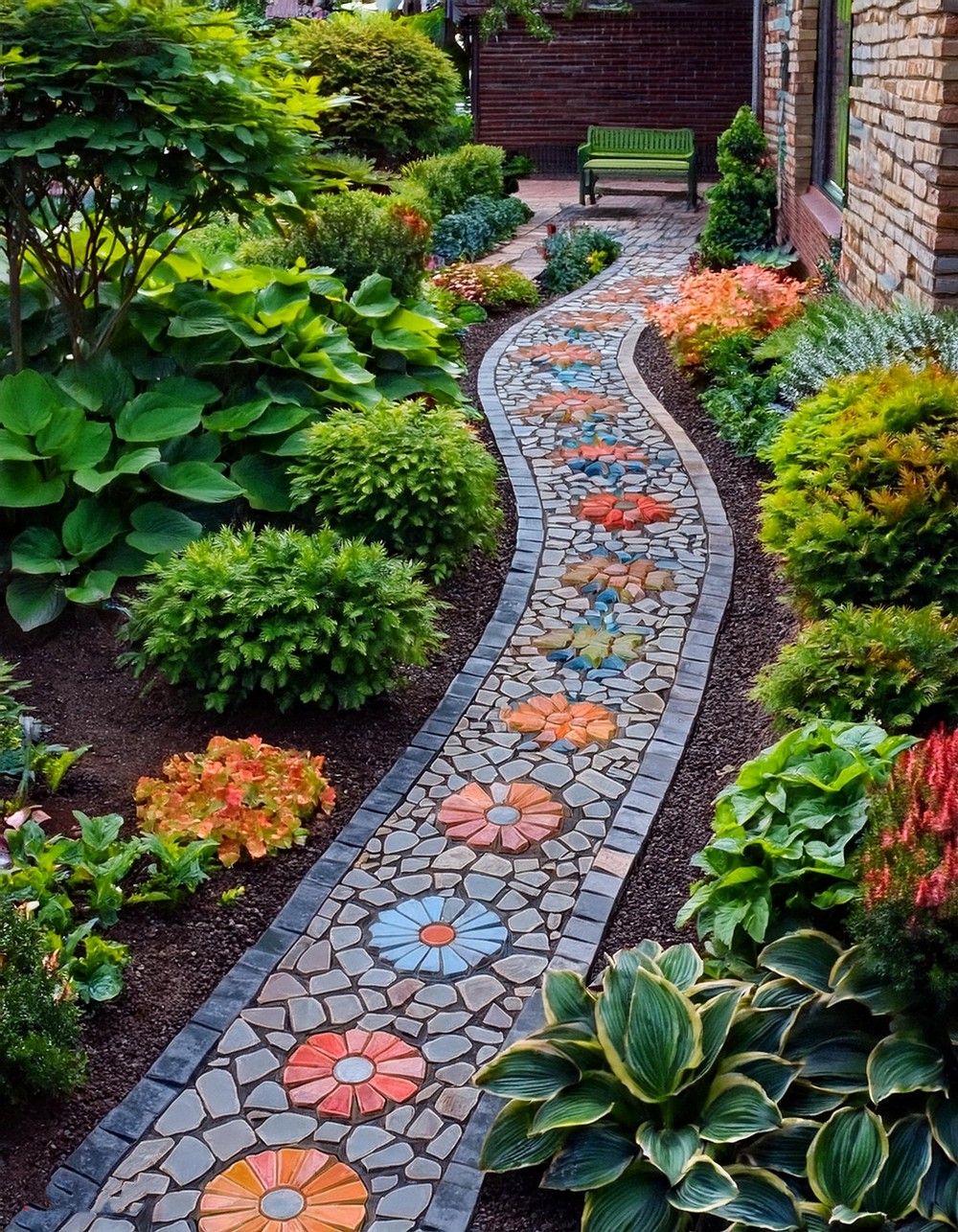 Flower-Shaped Stone Inlays