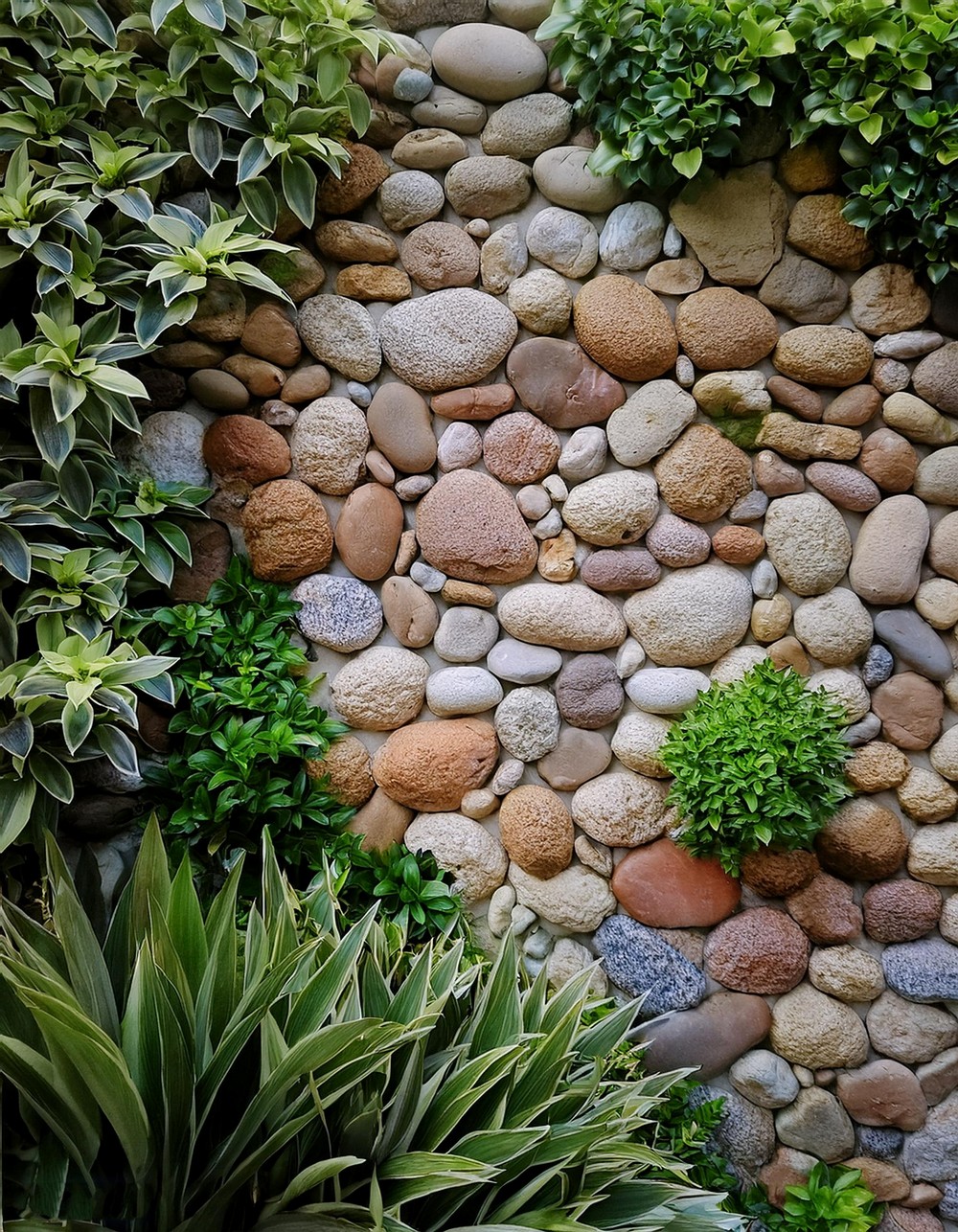 Form a Pebble Rock Wall