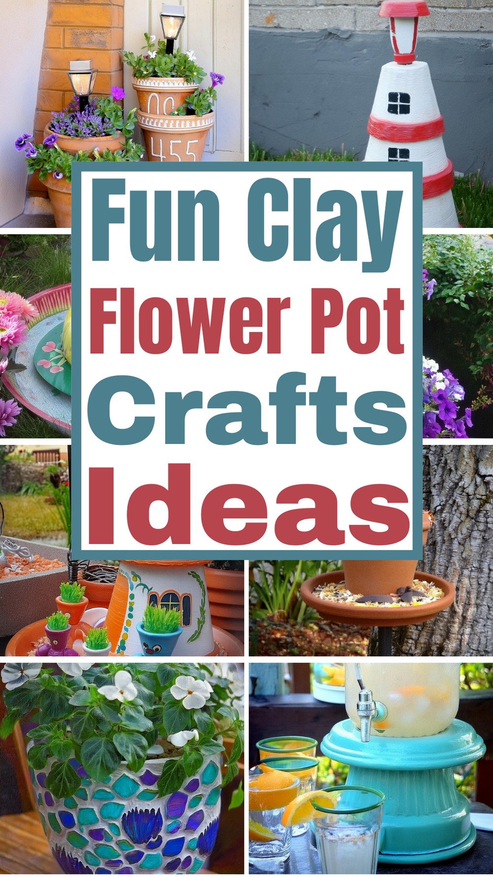 Fun DIY Clay Flower Pot Crafts Ideas