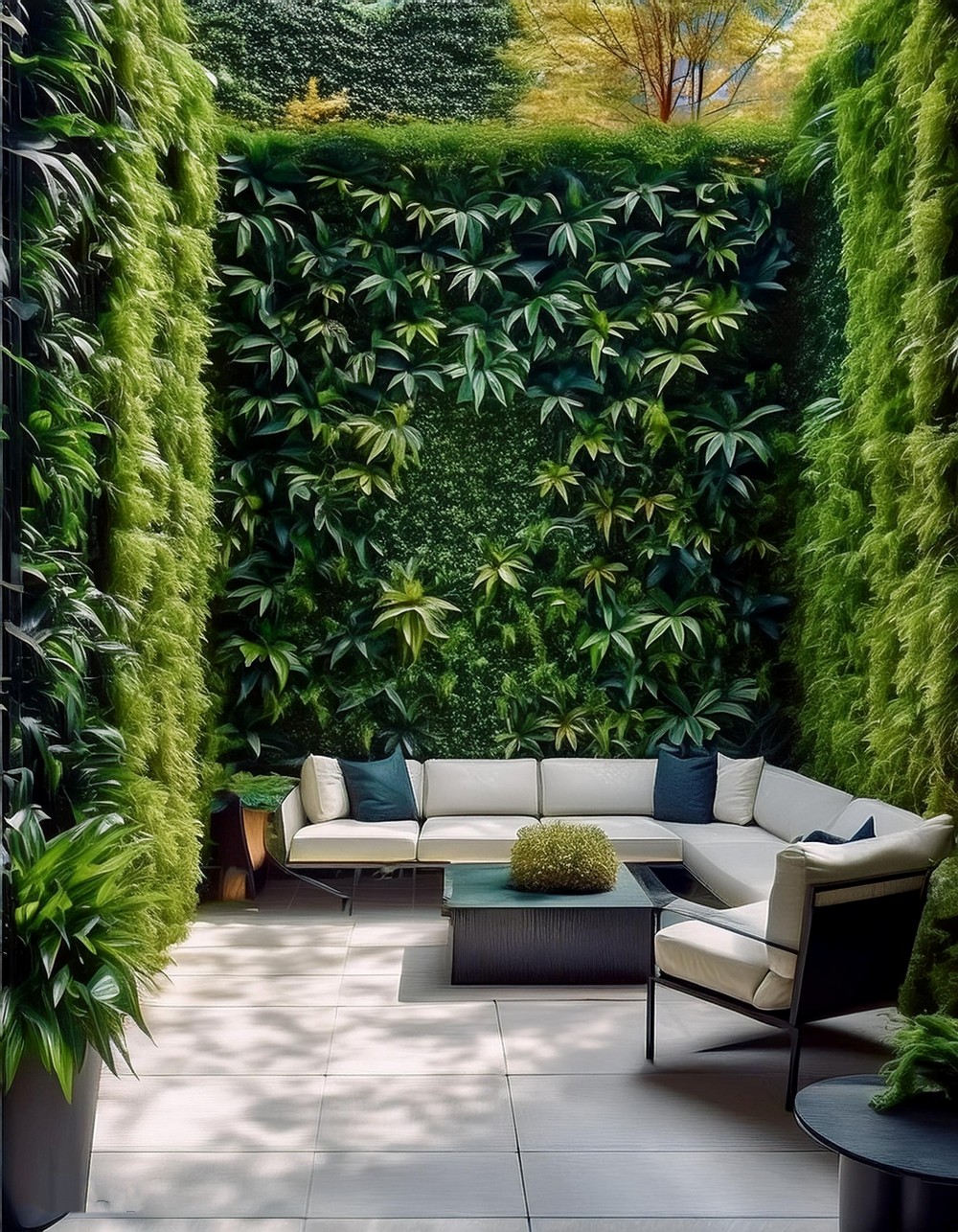 Greenery Wall with Invisible Planters