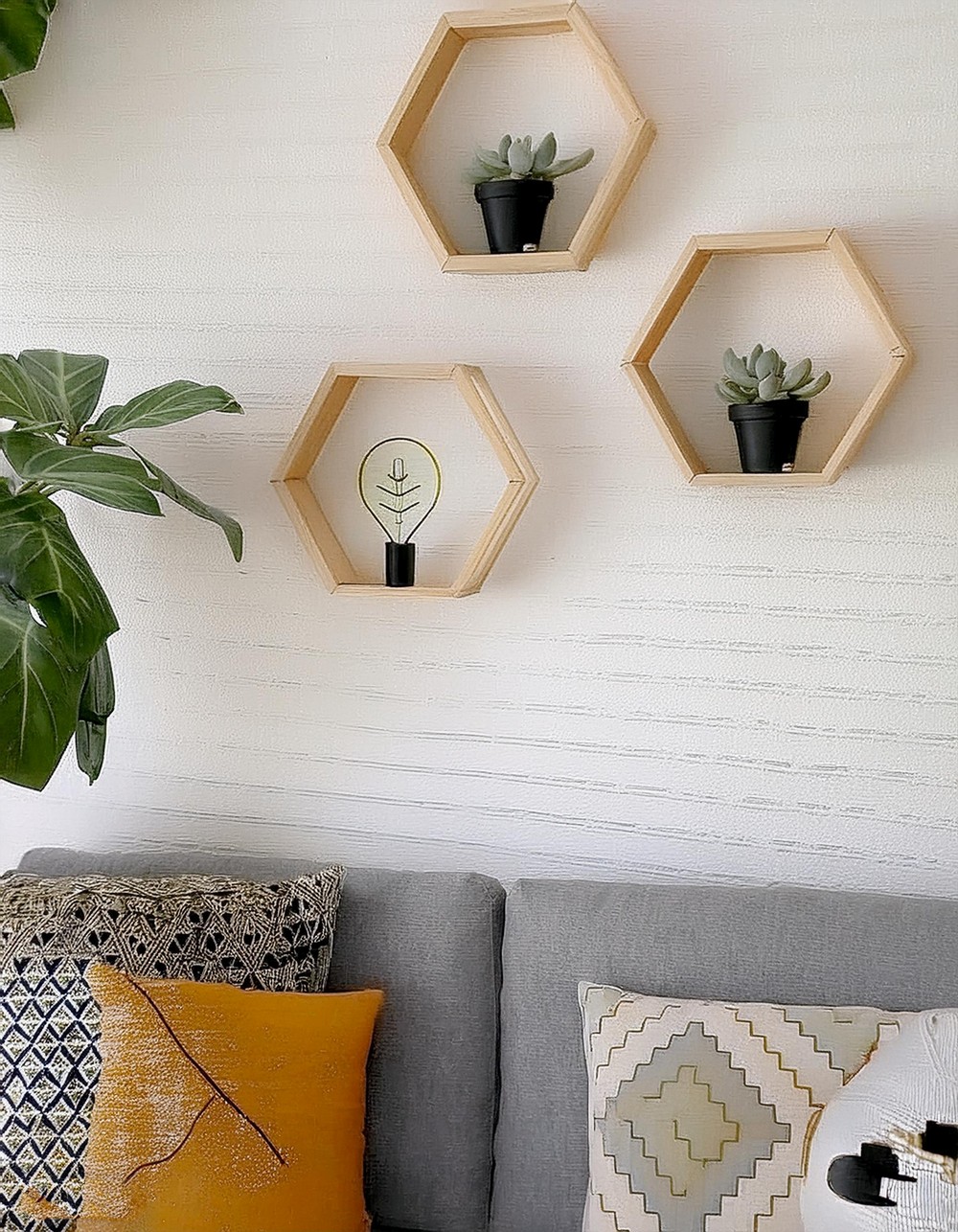 Hexagonal Shelves for a Beehive Vibe