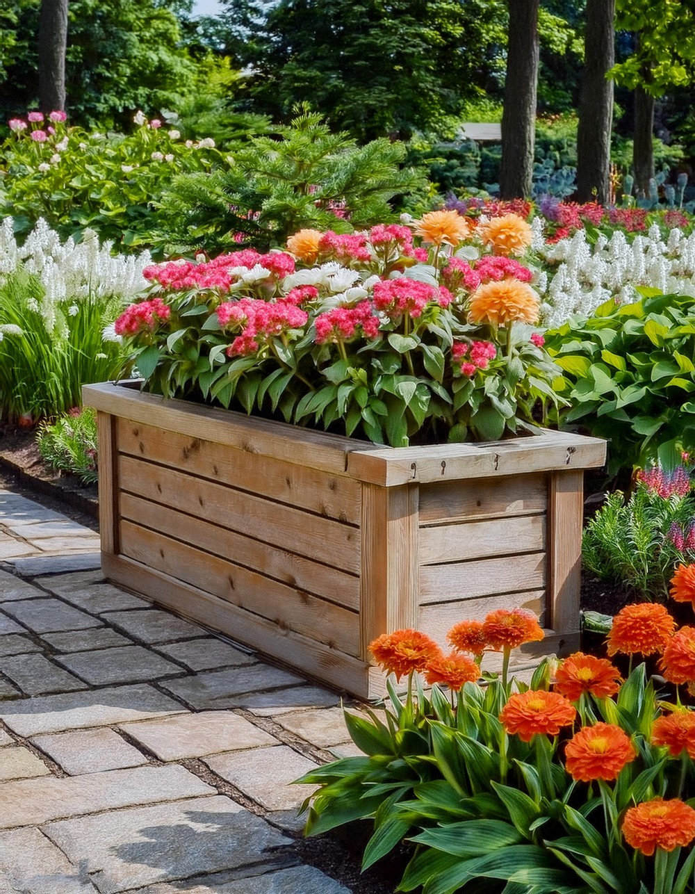 Large Planter Box with Composite Materials