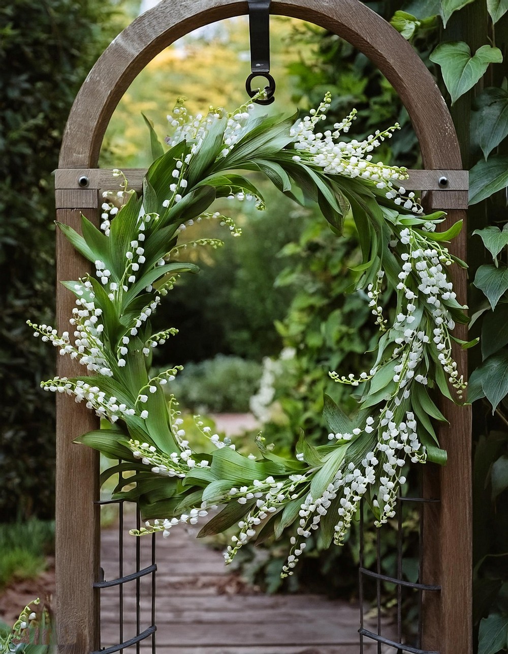 Make a Lily of the Valley Wreath for Your Garden Gate