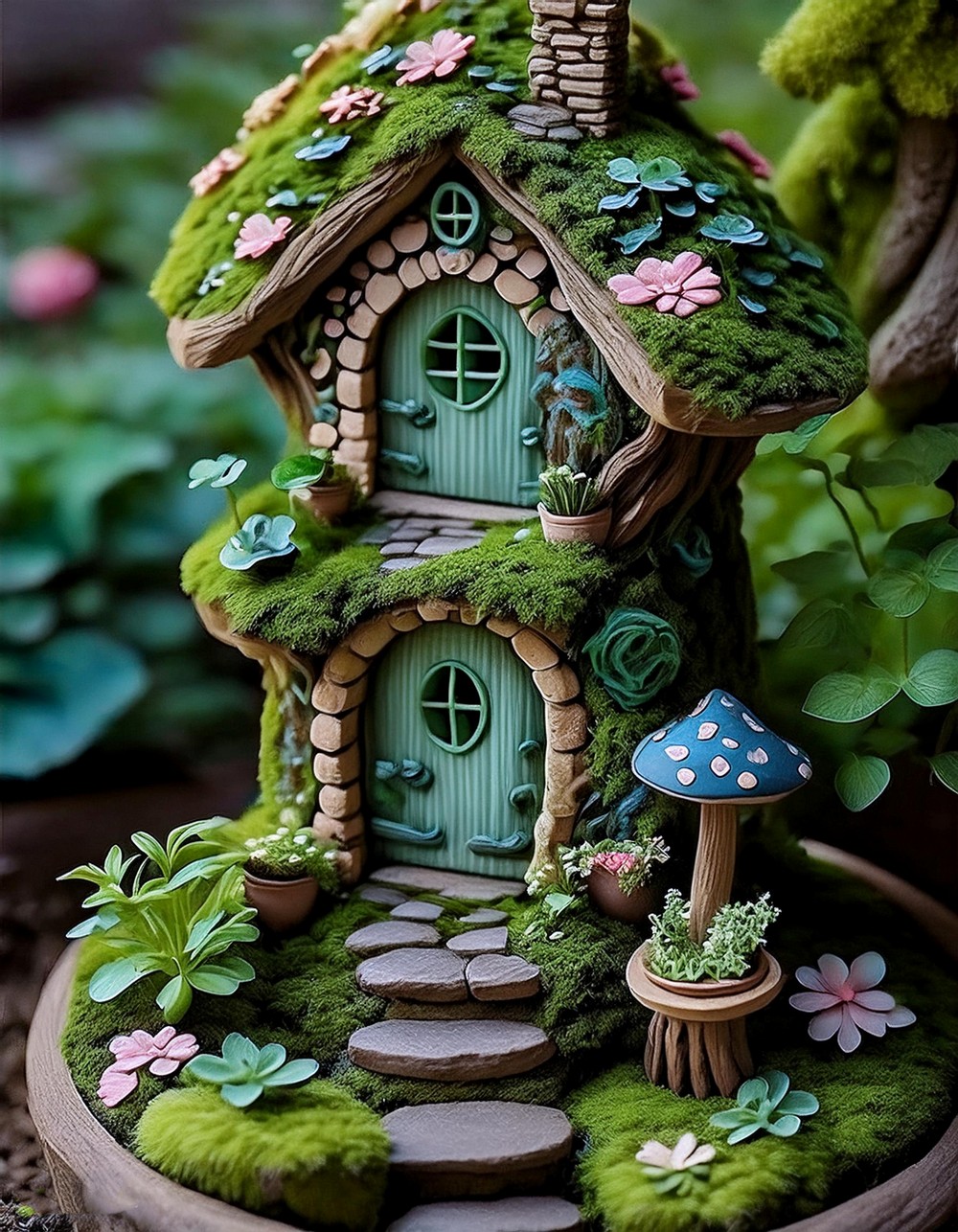 Mini Stone Fairy Garden