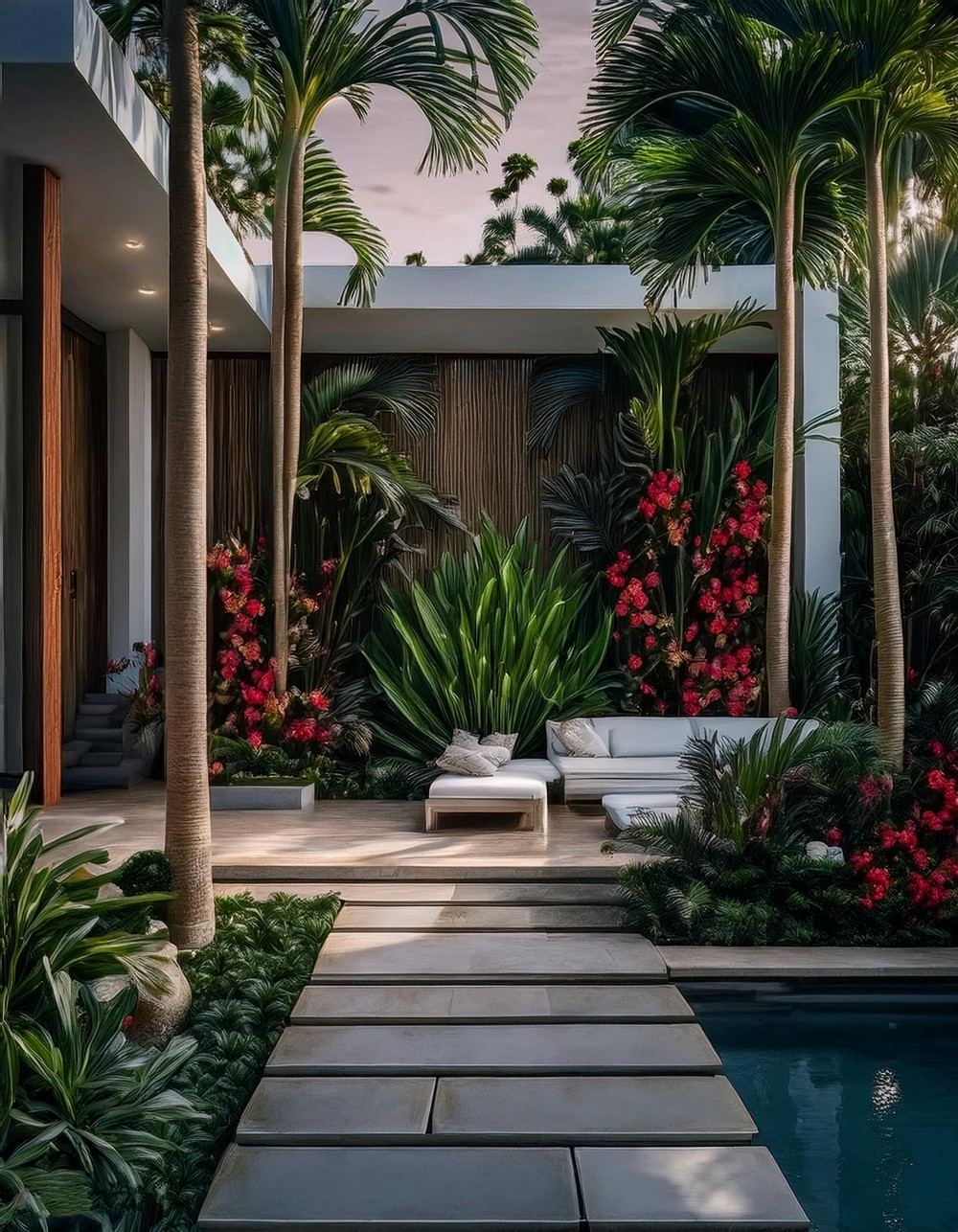 Modern Tropical Landscape