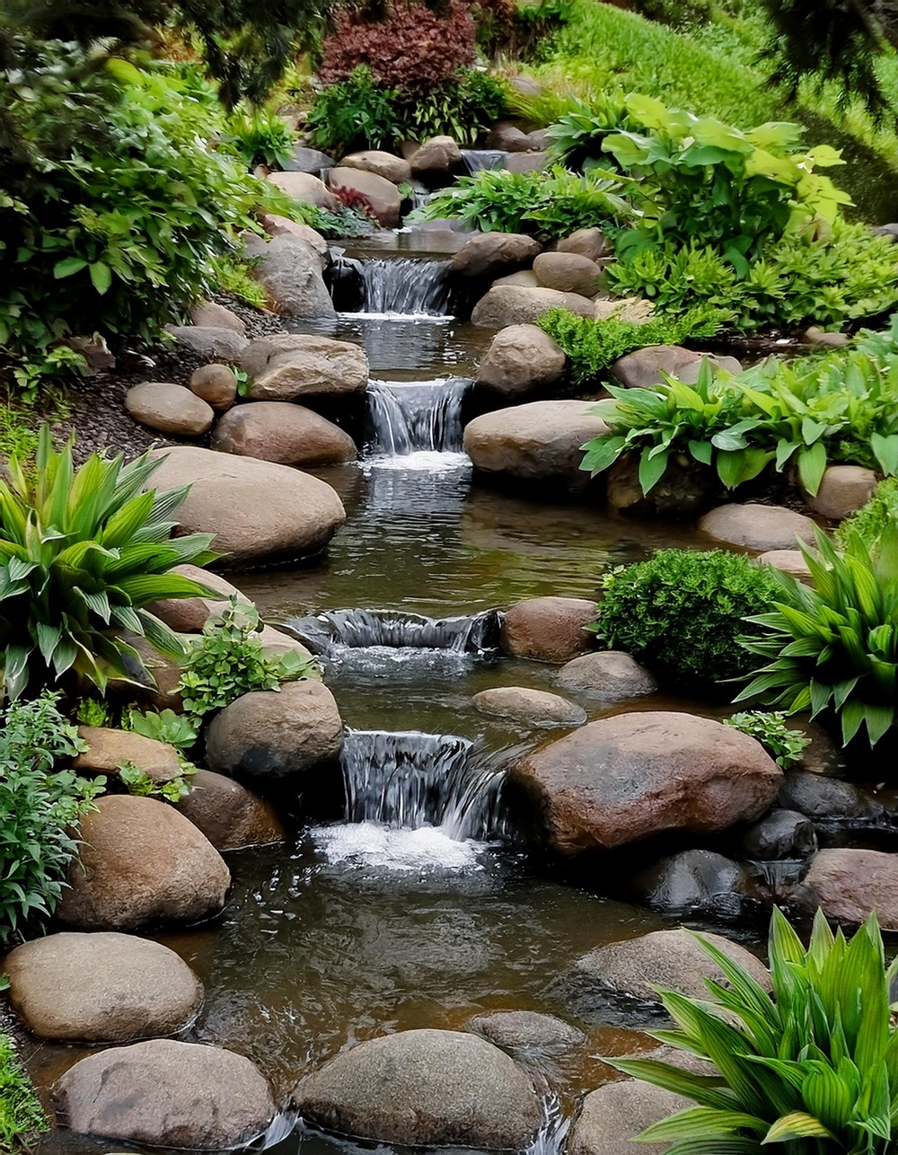 Natural Stone Water Features