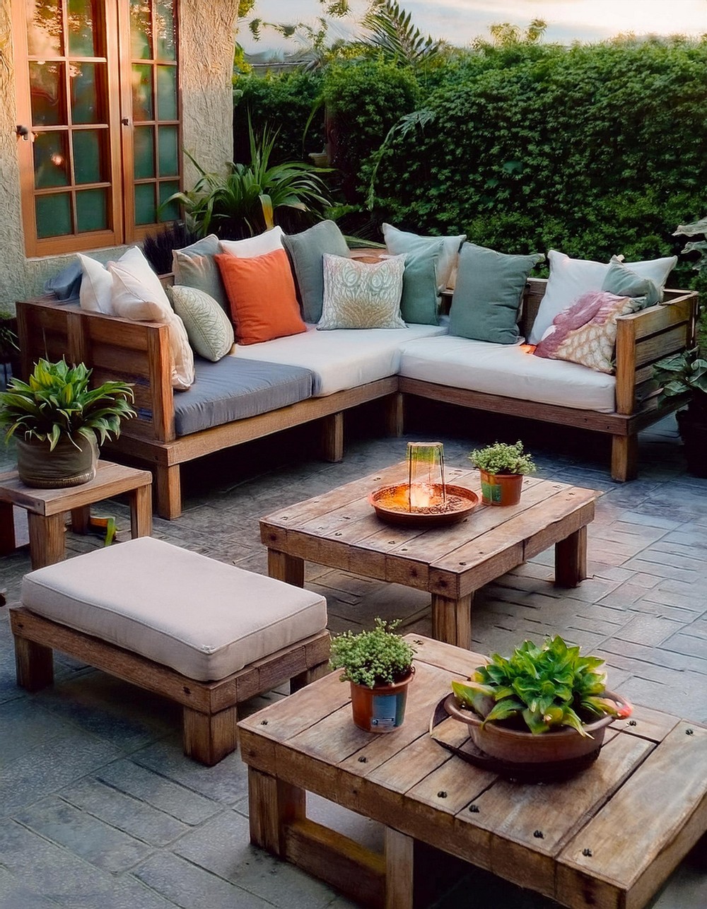 Reclaimed Wood Patio Furniture with Rustic Charm