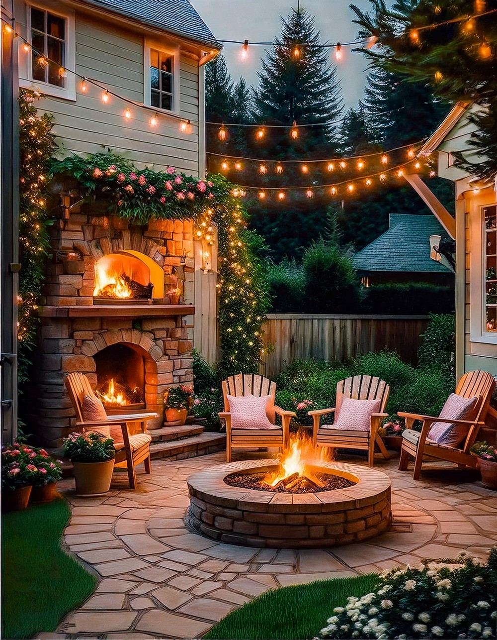 Romantic Fire Pits and Chimineas