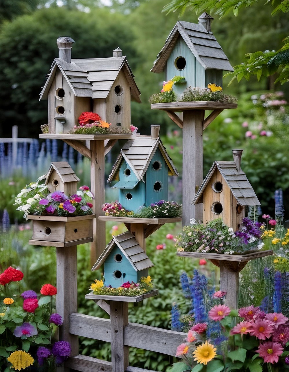 Rustic Birdhouses