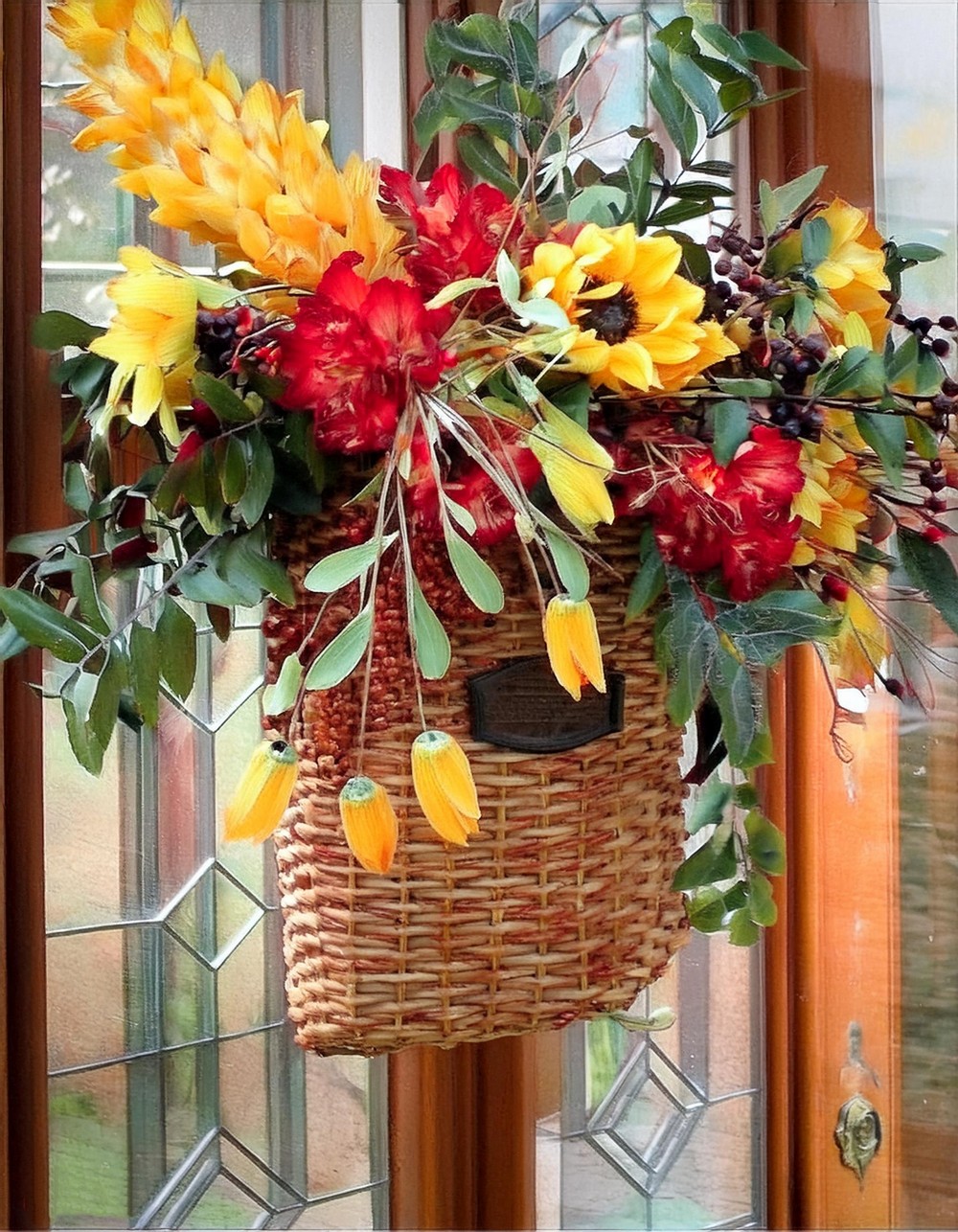 Rustic Floral Basket