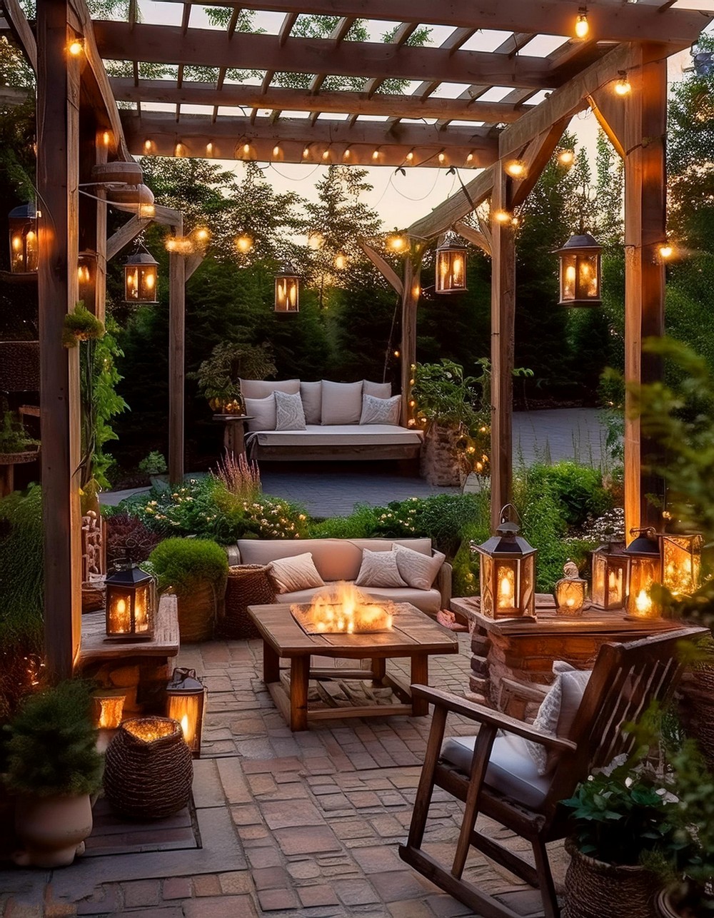 Rustic Outdoor Furniture and Decor