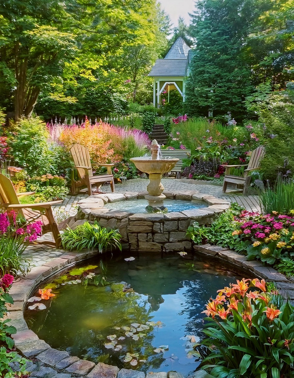 Soothing Water Features and Fountains