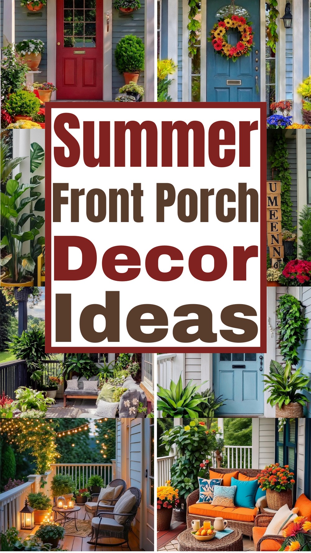 Summer Front Porch Decor Ideas