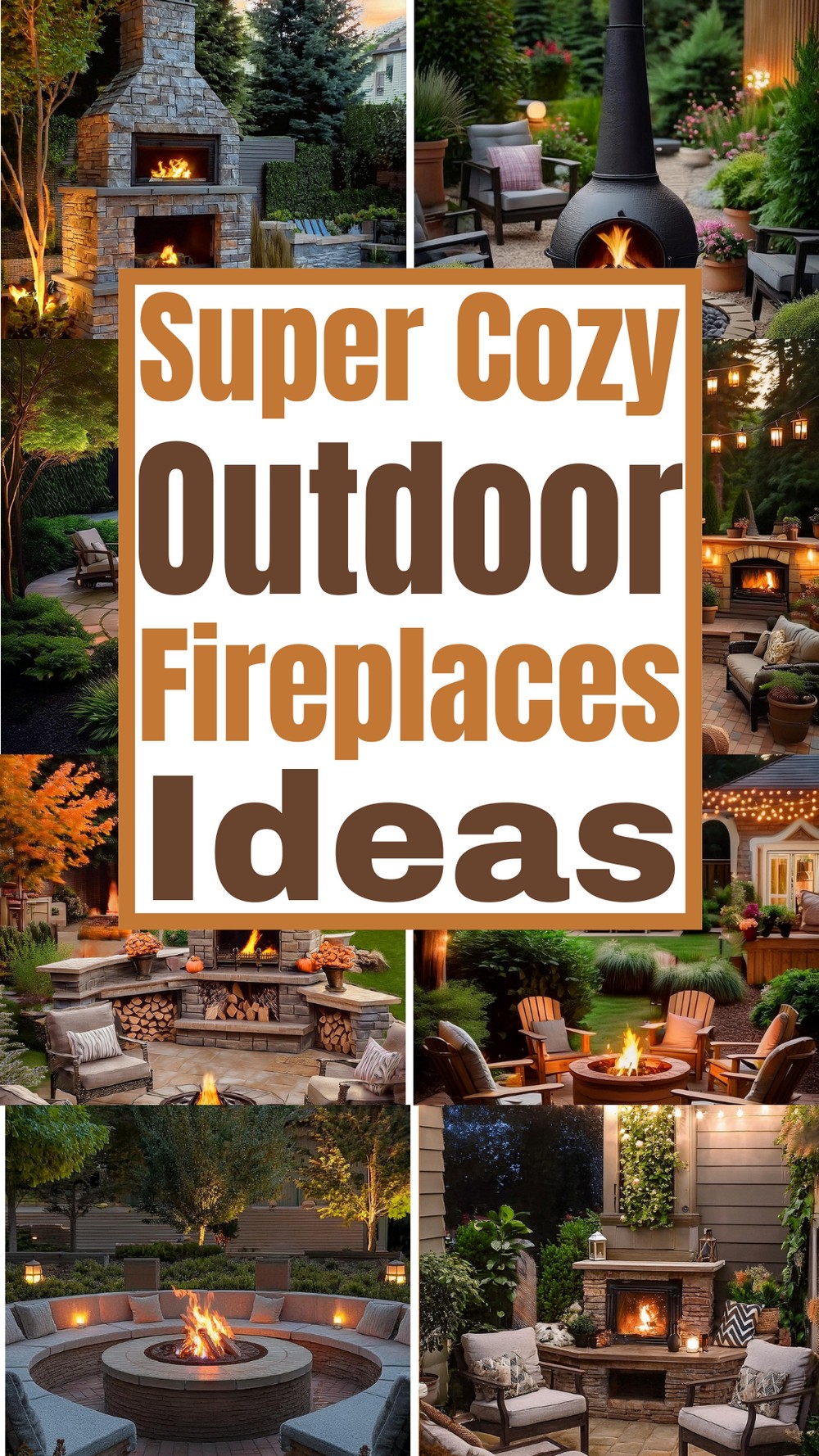 Super Cozy Outdoor Fireplaces Ideas