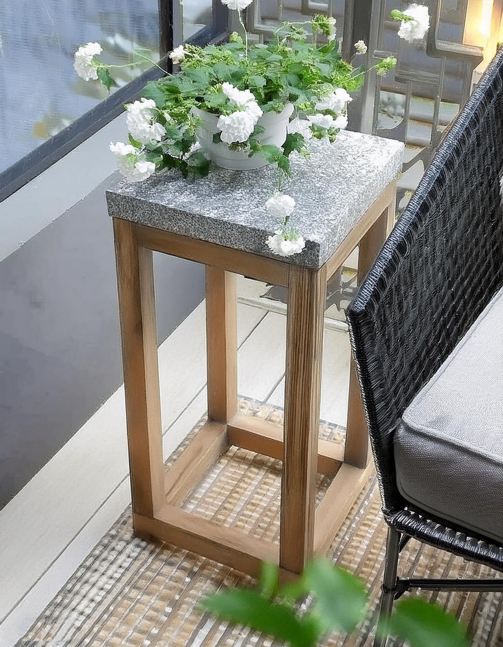 Transform Concrete Pavers into Rustic Outdoor Table