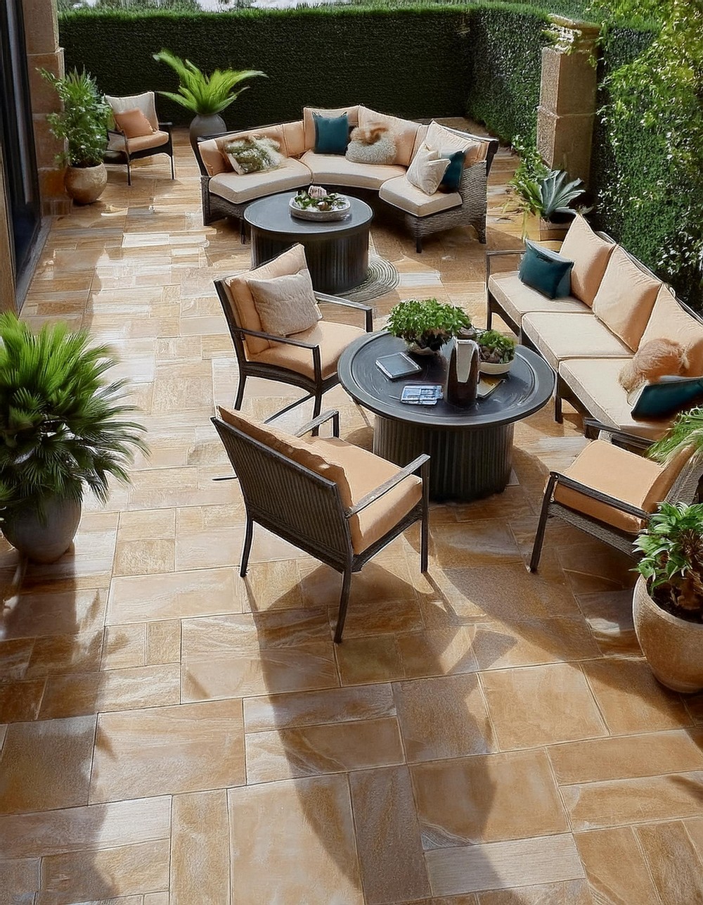 Travertine Tiles for a Luxurious Patio