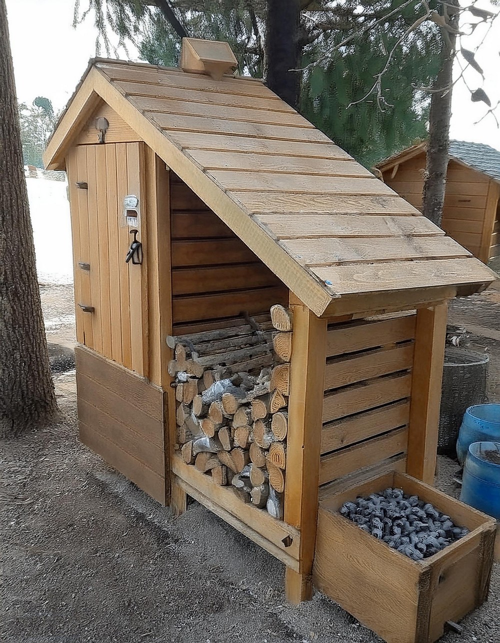 Turn Cedar Smokehouse Plans Into Storage